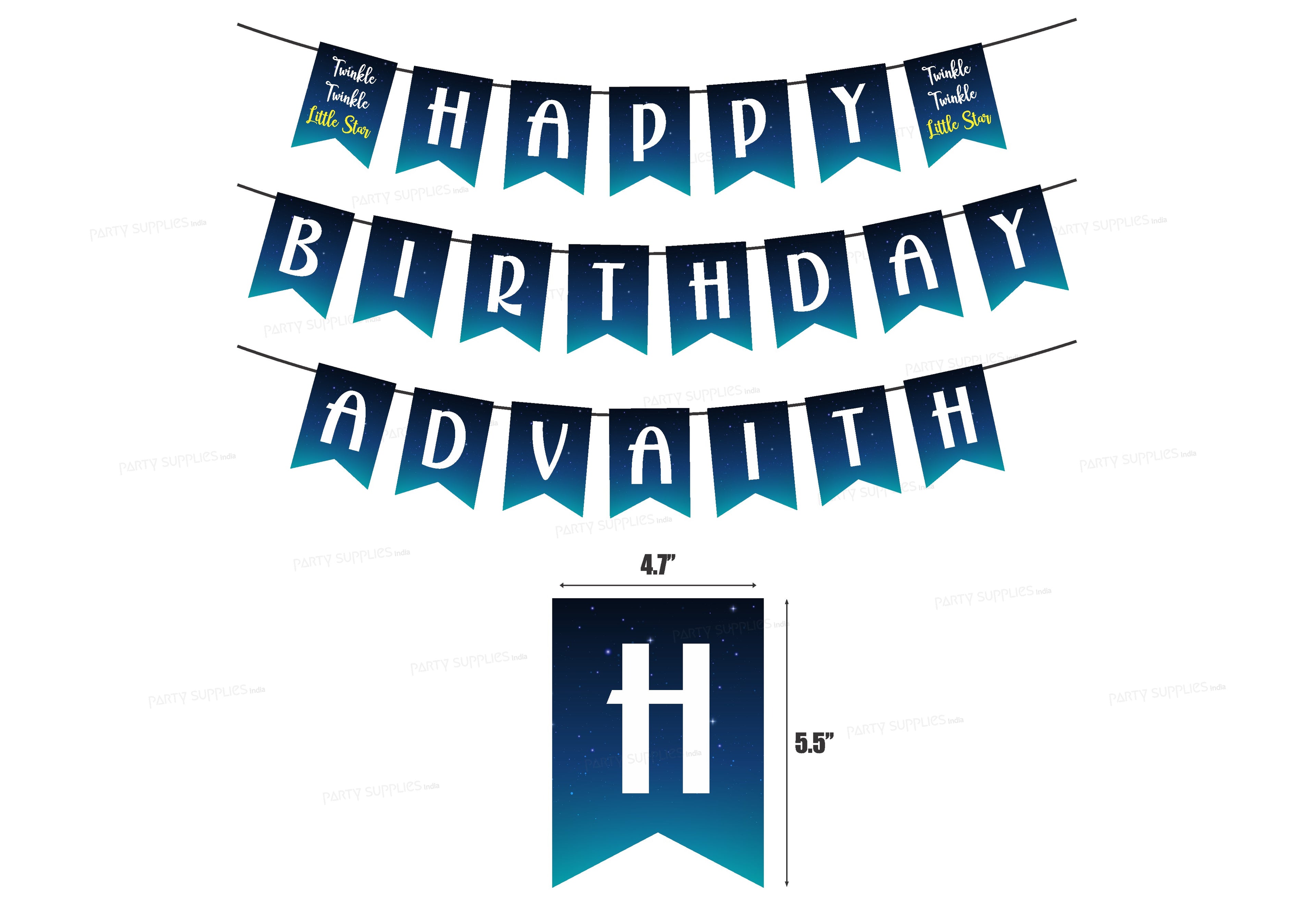 Twinkle Twinkle Little Star Boy Theme Hanging