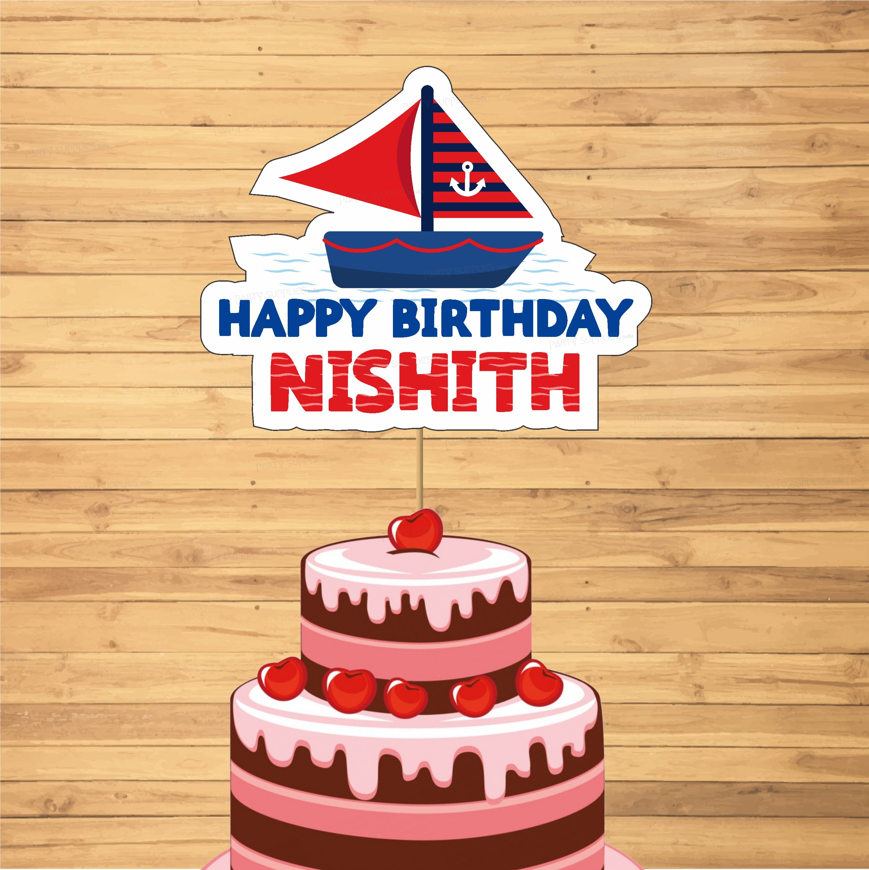 Sailor Theme Cake Topper