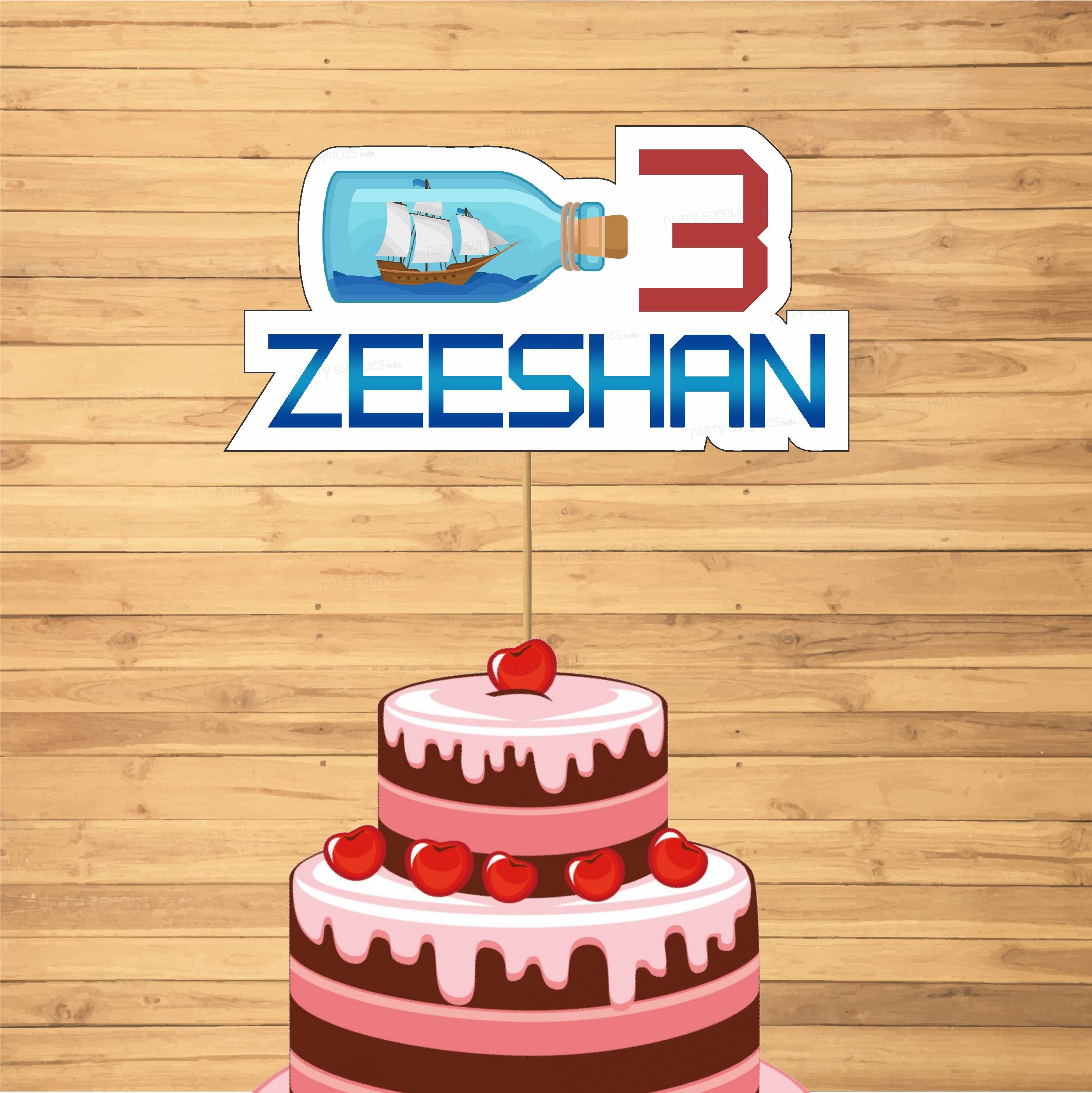 Sailor Theme Classic Cake Topper