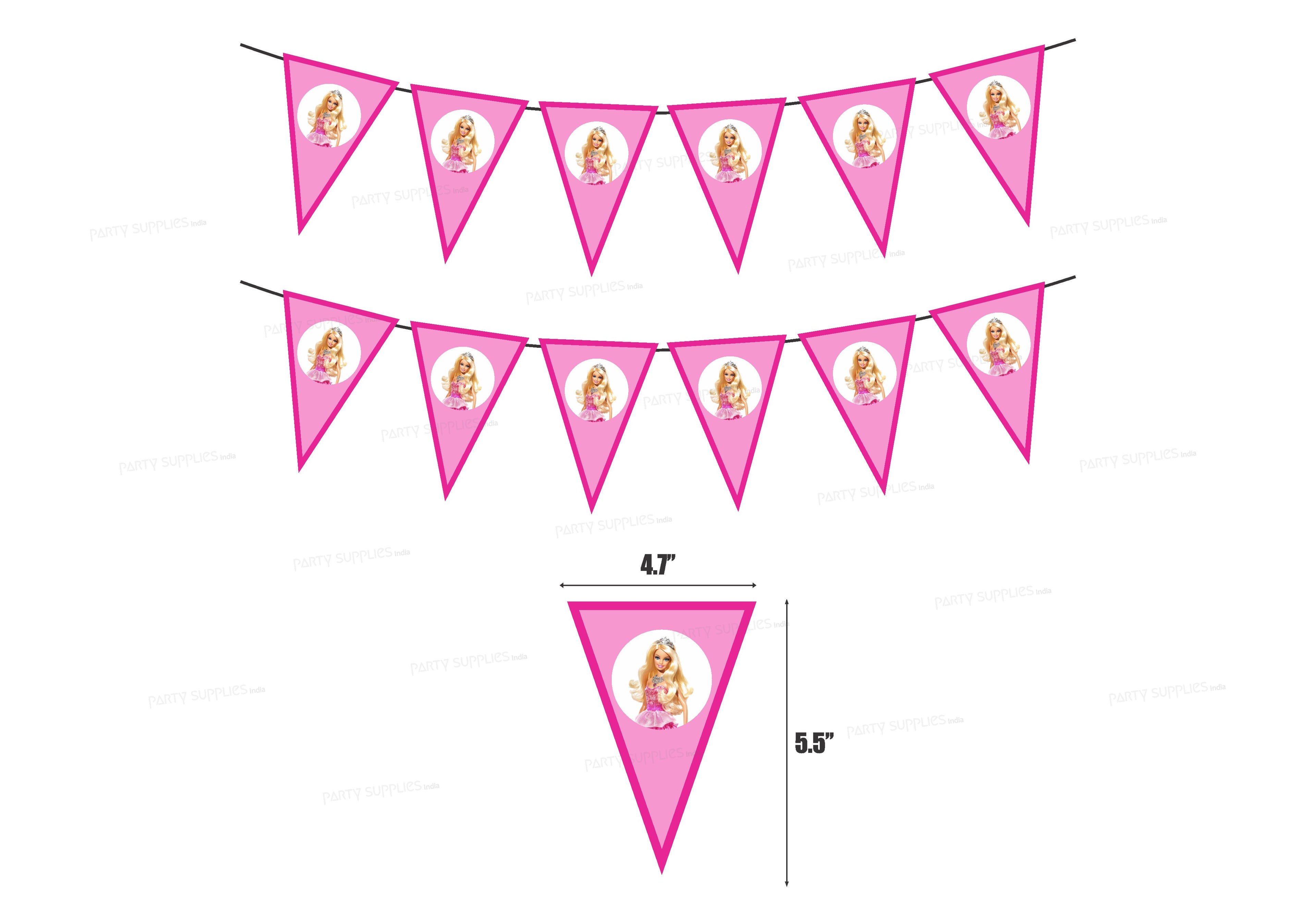 Barbie Theme Flag Bunting