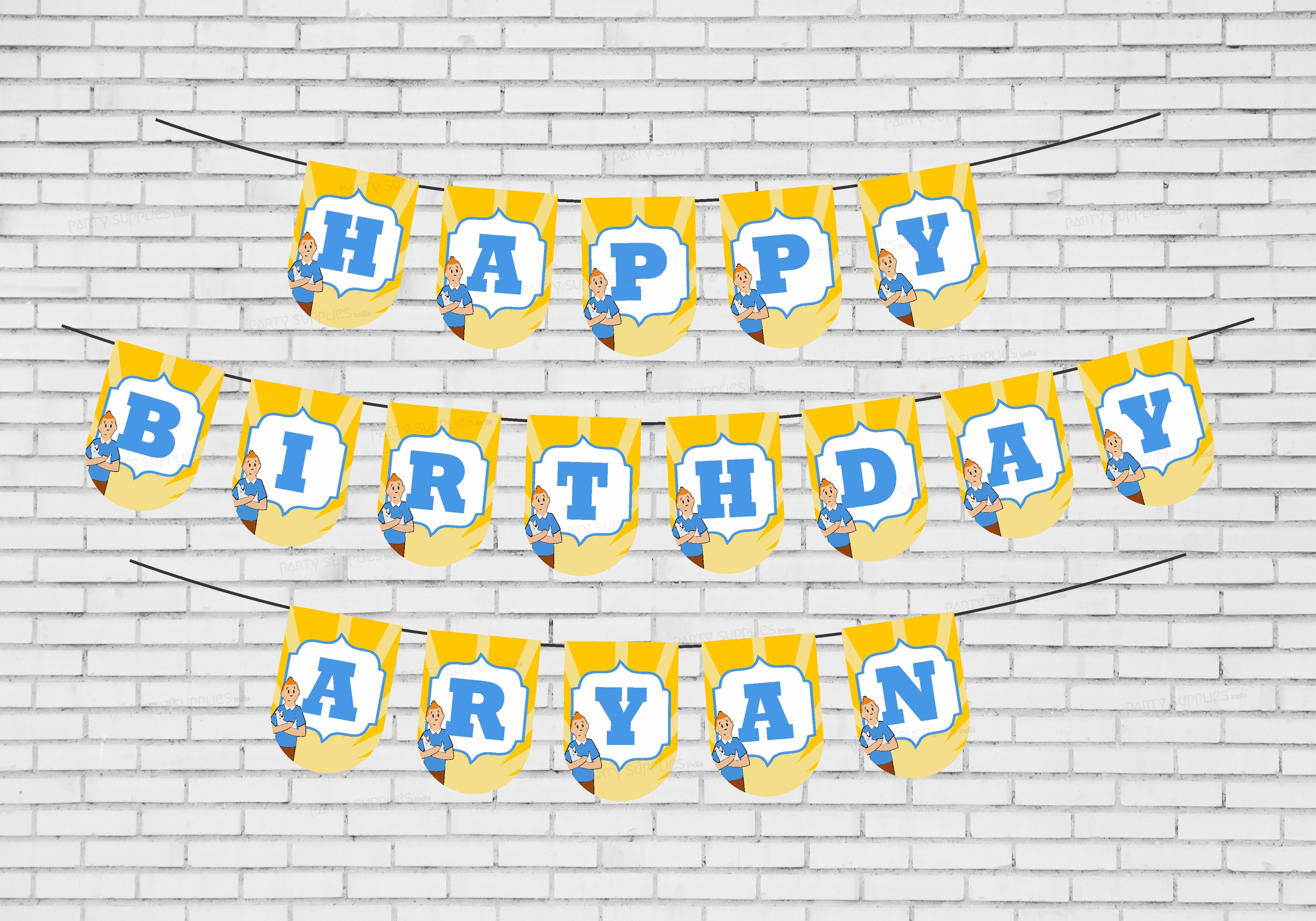 Tintin Theme Personalized Hanging