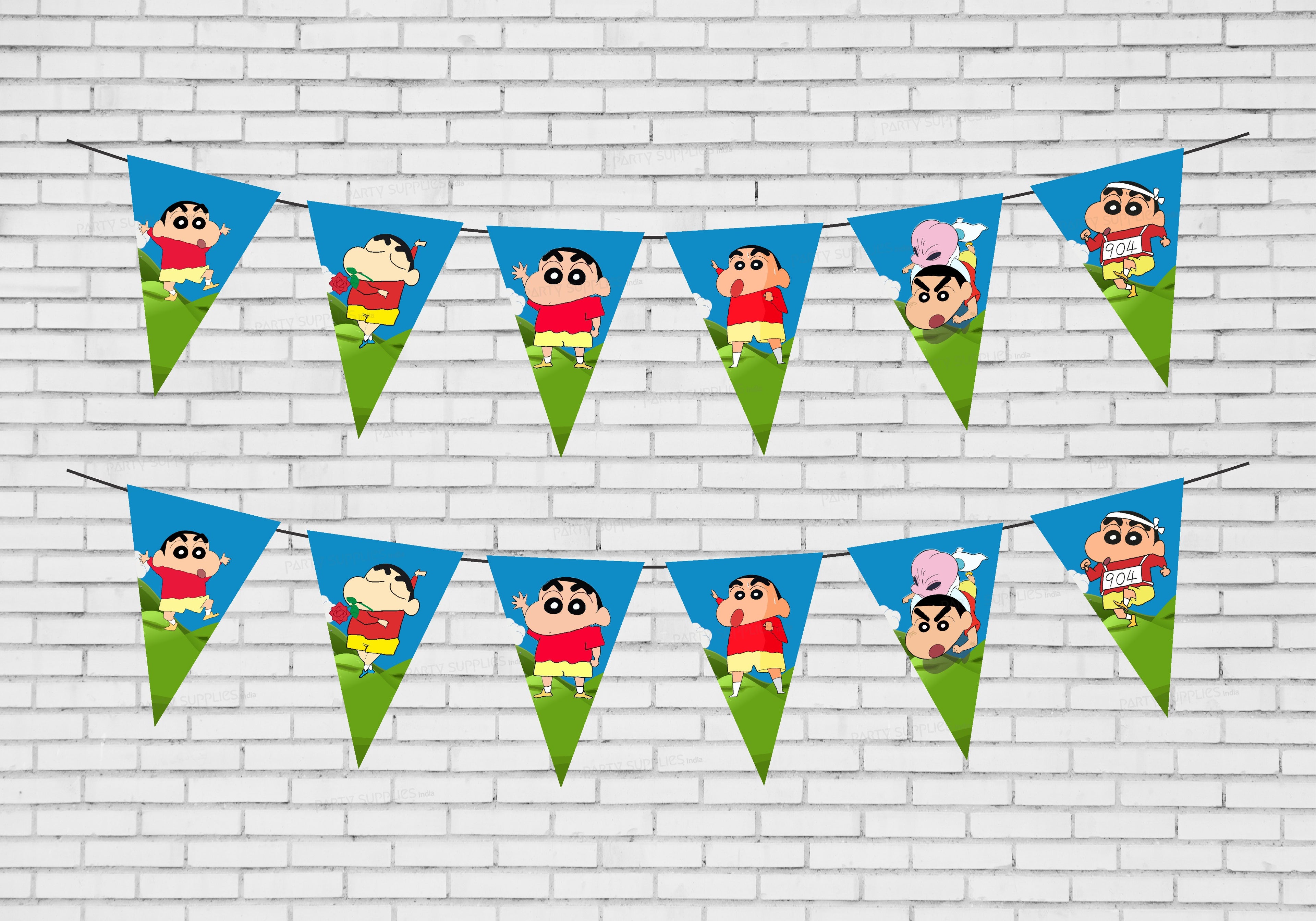 Shinchan Theme Flag Bunting