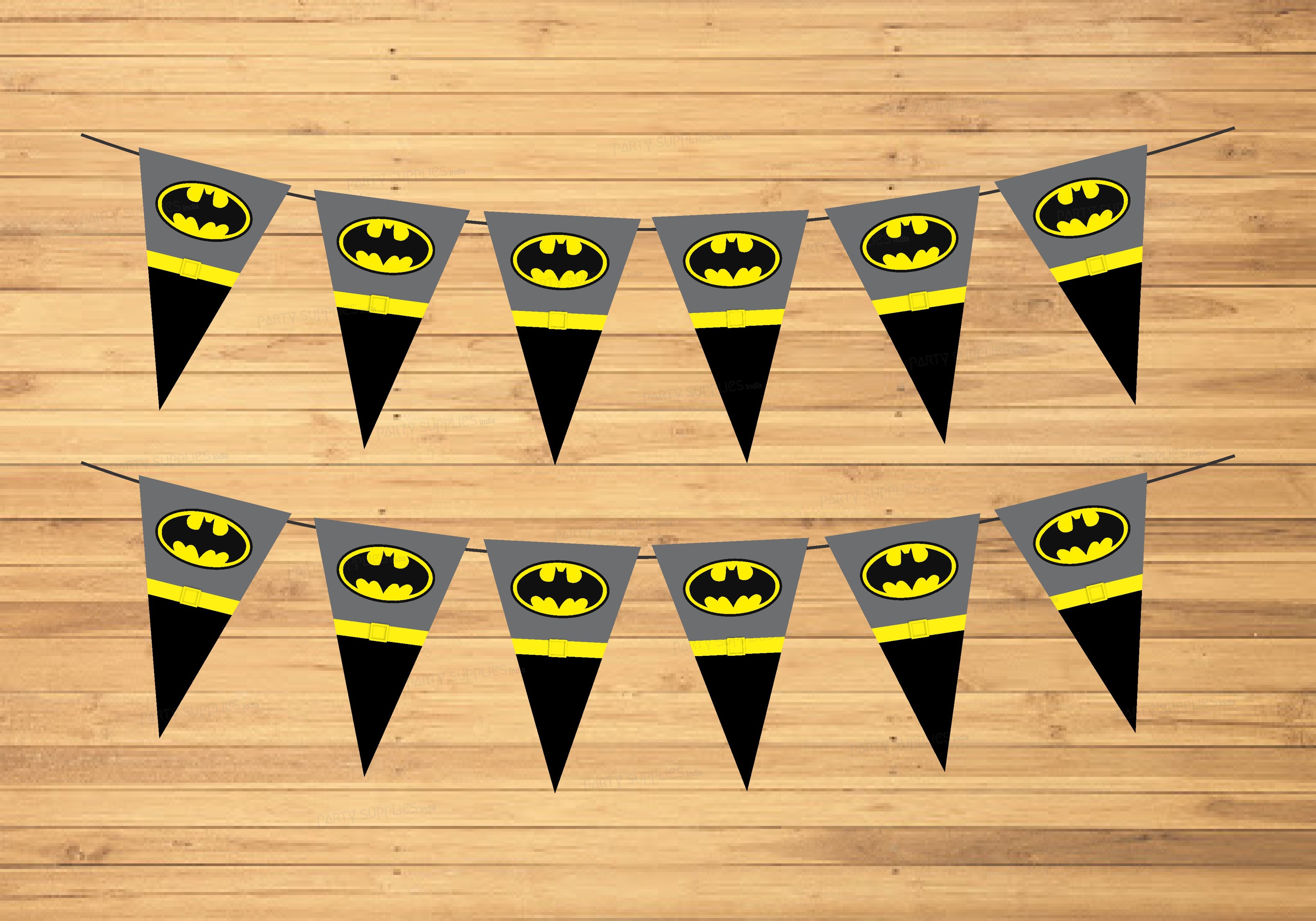 Batman Theme Flag Bunting
