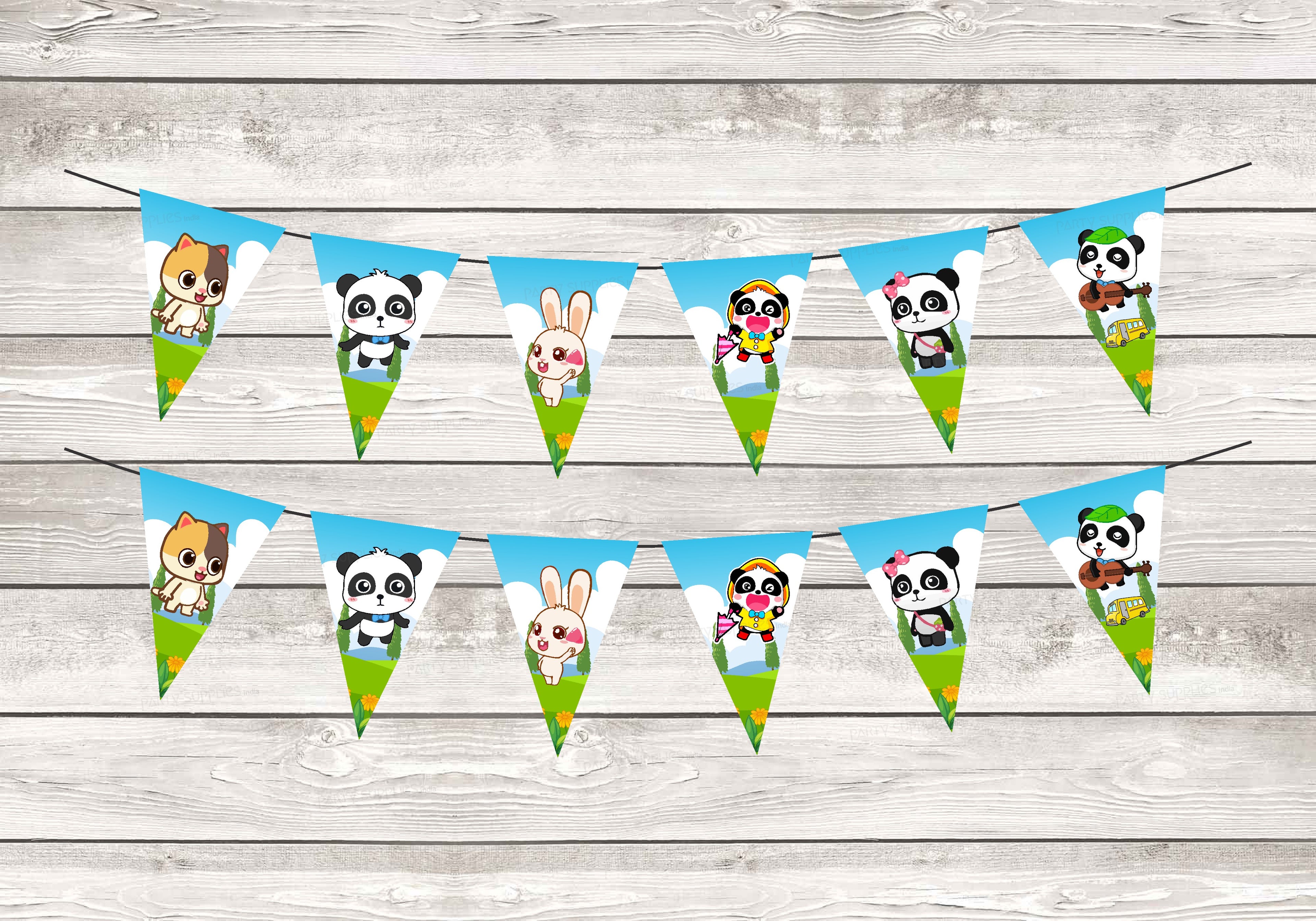 Baby Bus Theme Flag Bunting