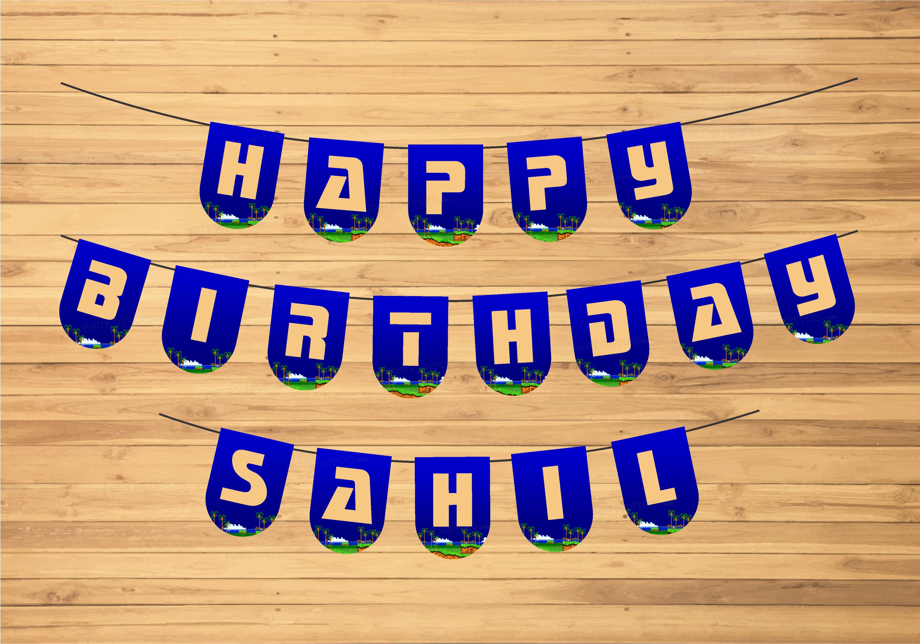 Sonic the Hedgehog Theme Personalized Hanging