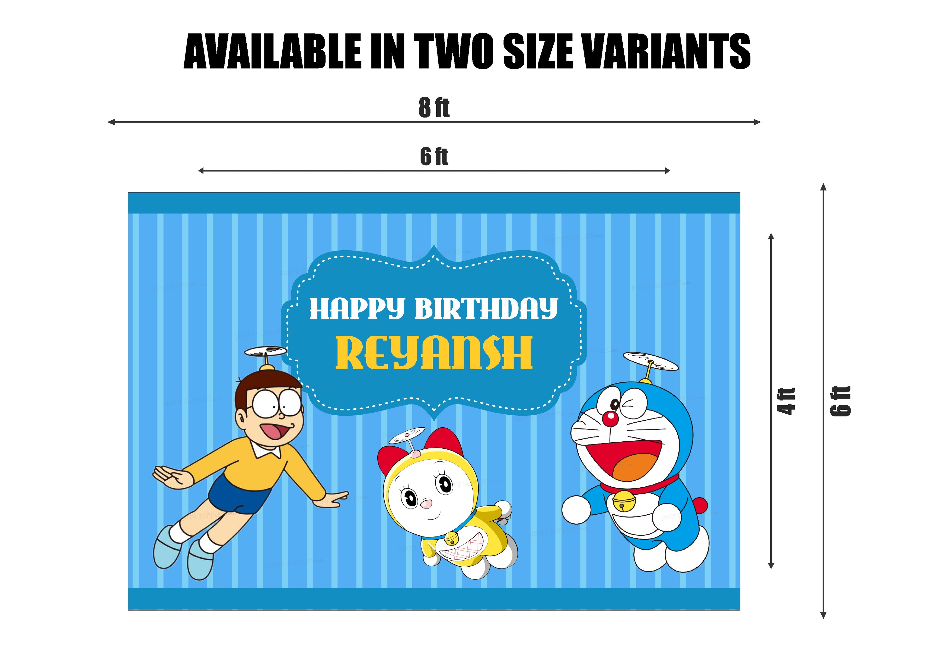 Doraemon Theme Customized Backdrop