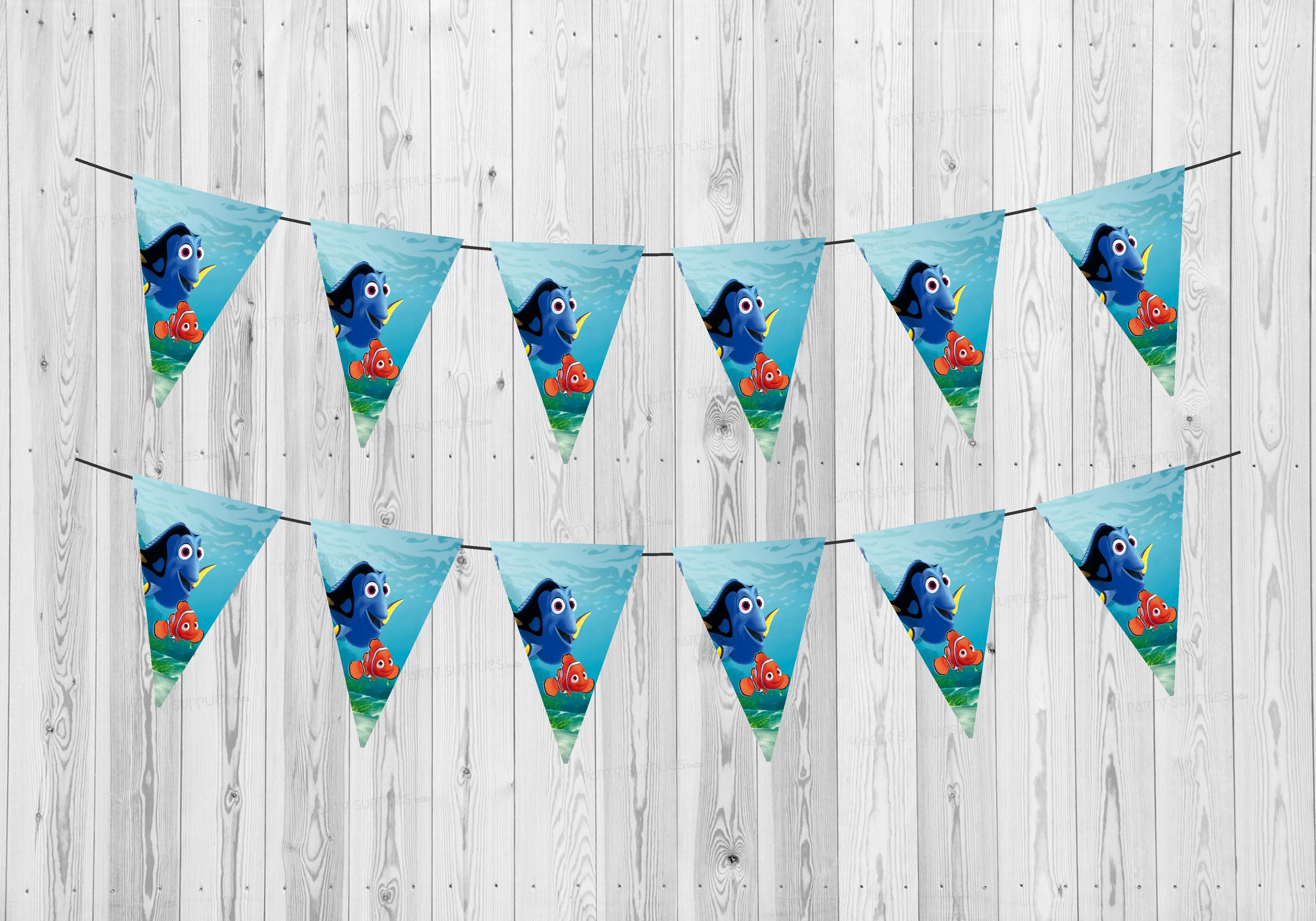 Nemo and Dory Theme Flag Bunting