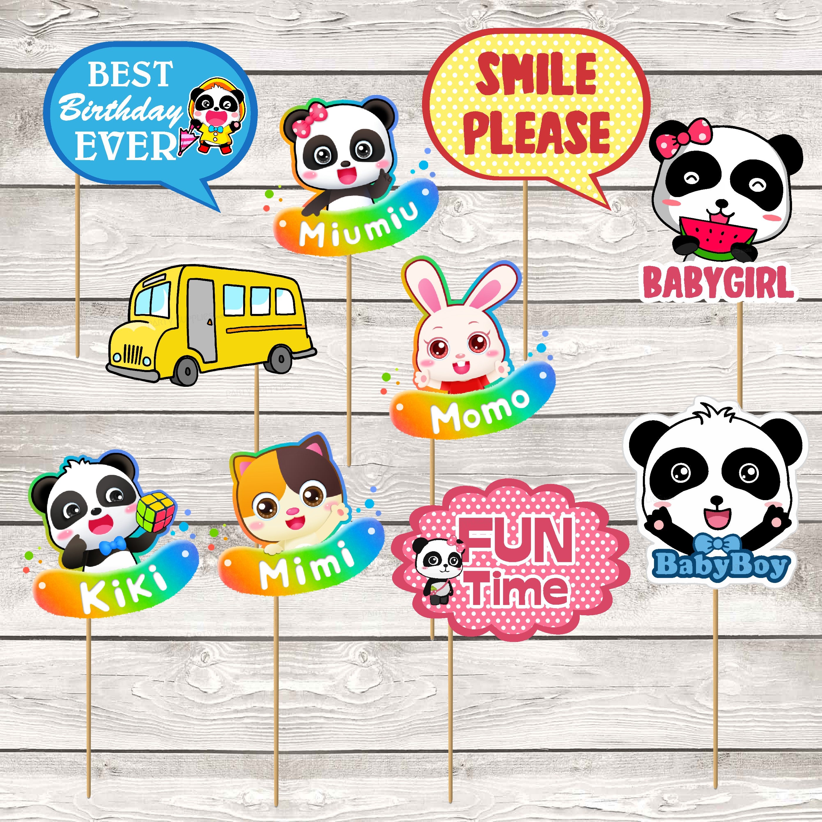 Baby Bus Theme Props