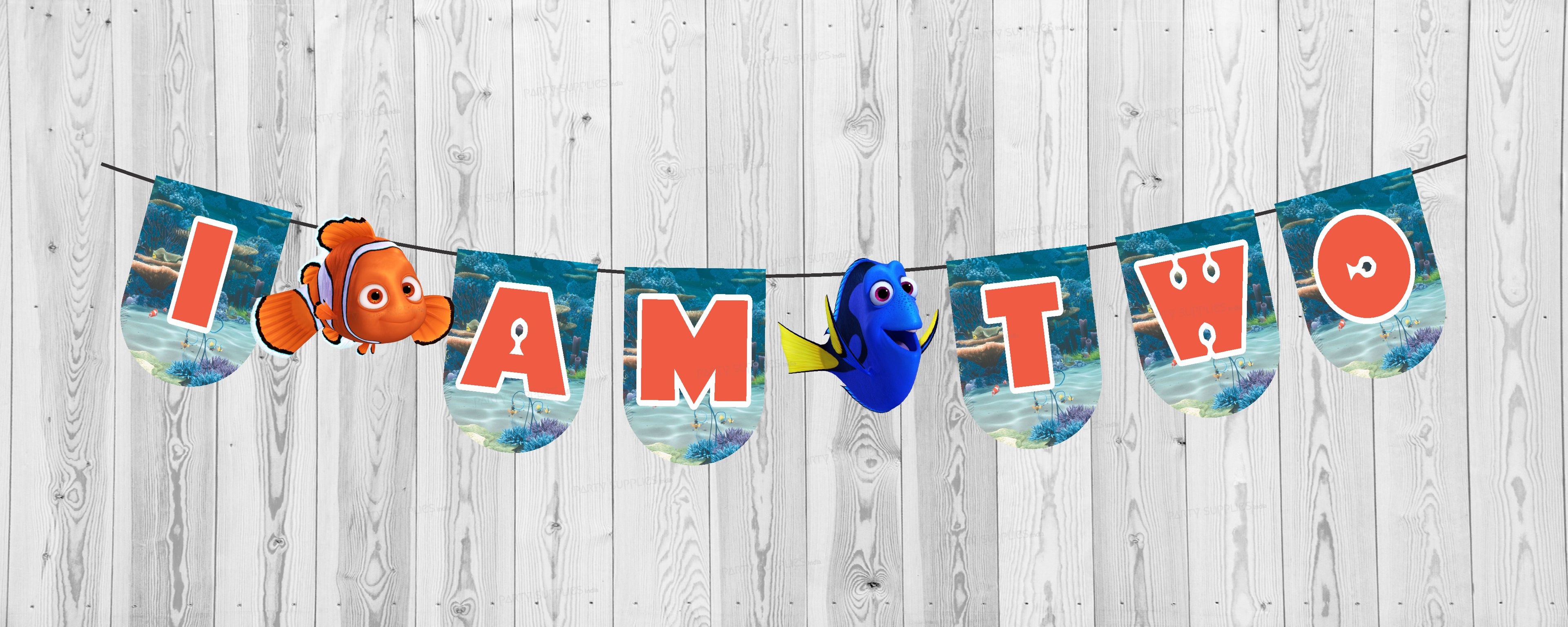 Nemo and Dory Theme Baby Age Hanging