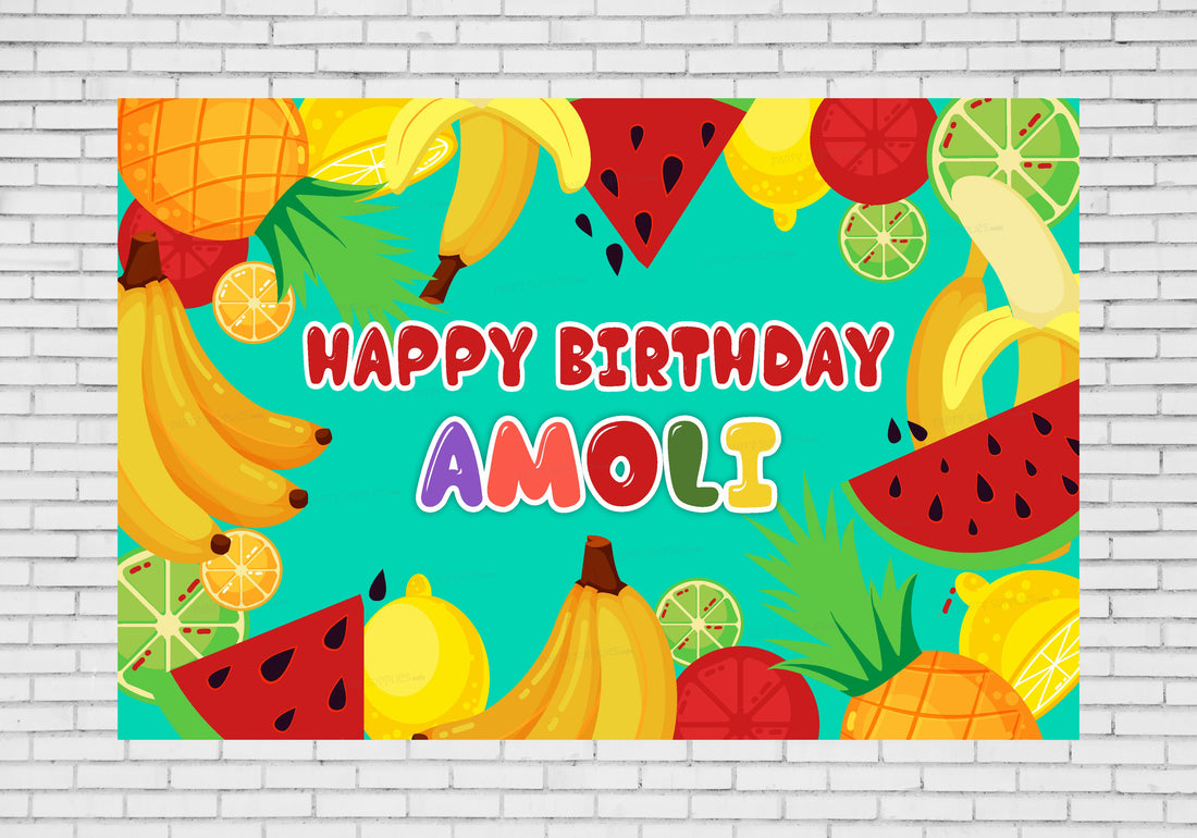 Fruits Theme Personalized Backdrop