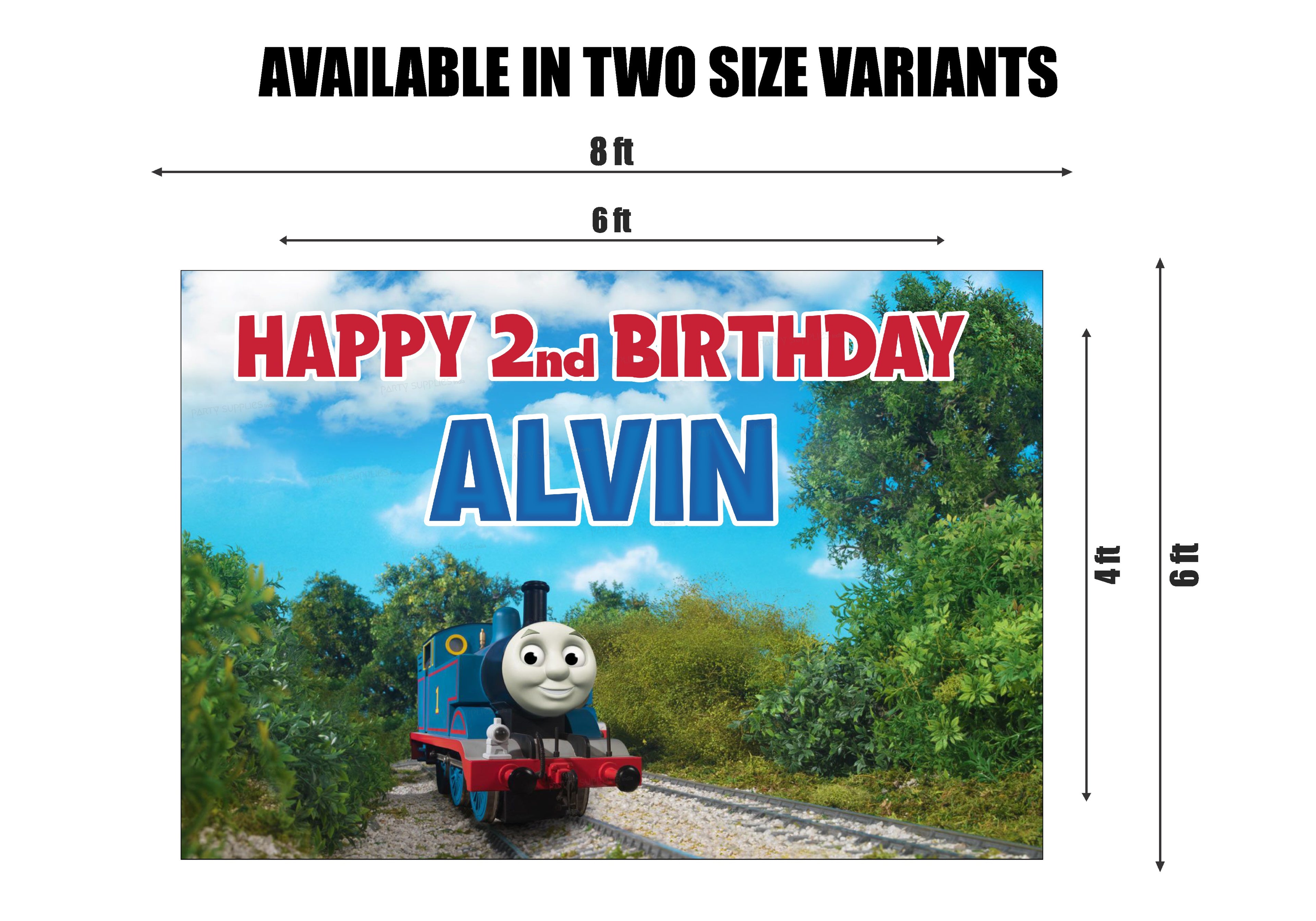 Thomas and Friends Theme Backdrop