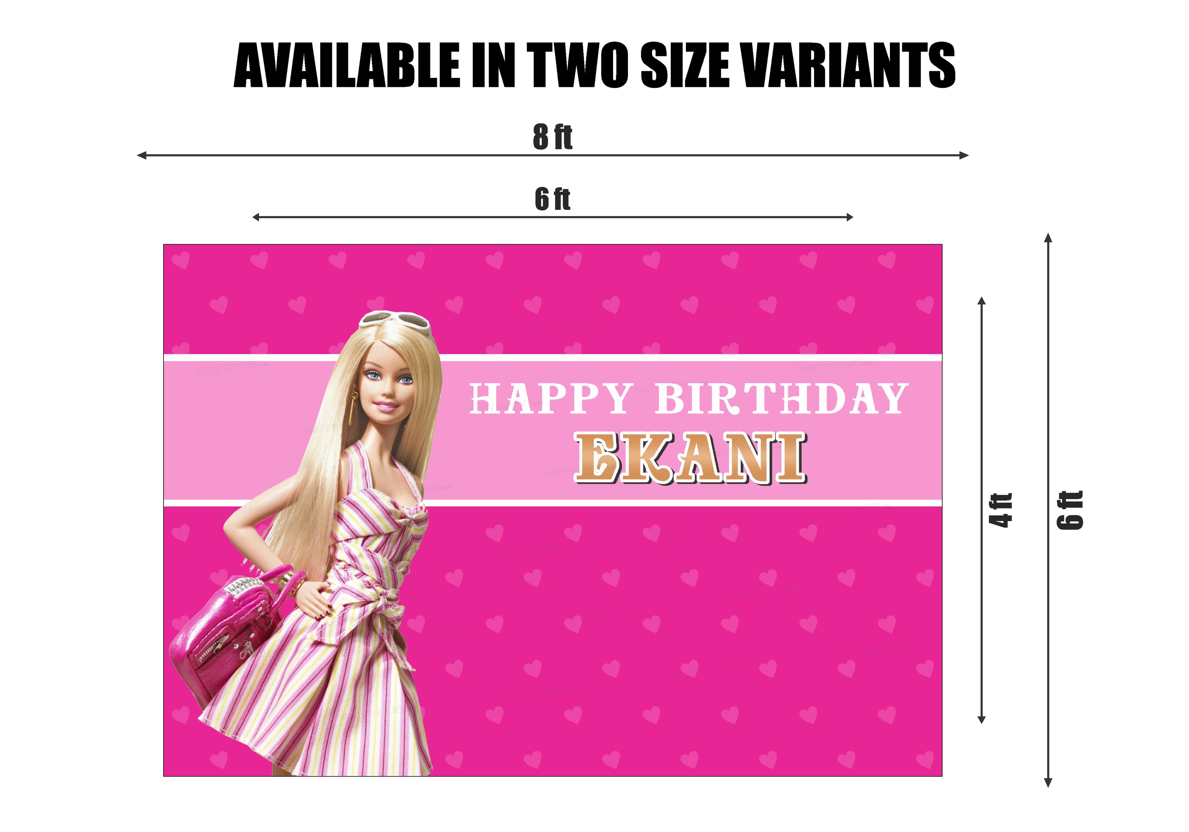 Barbie Theme Backdrop