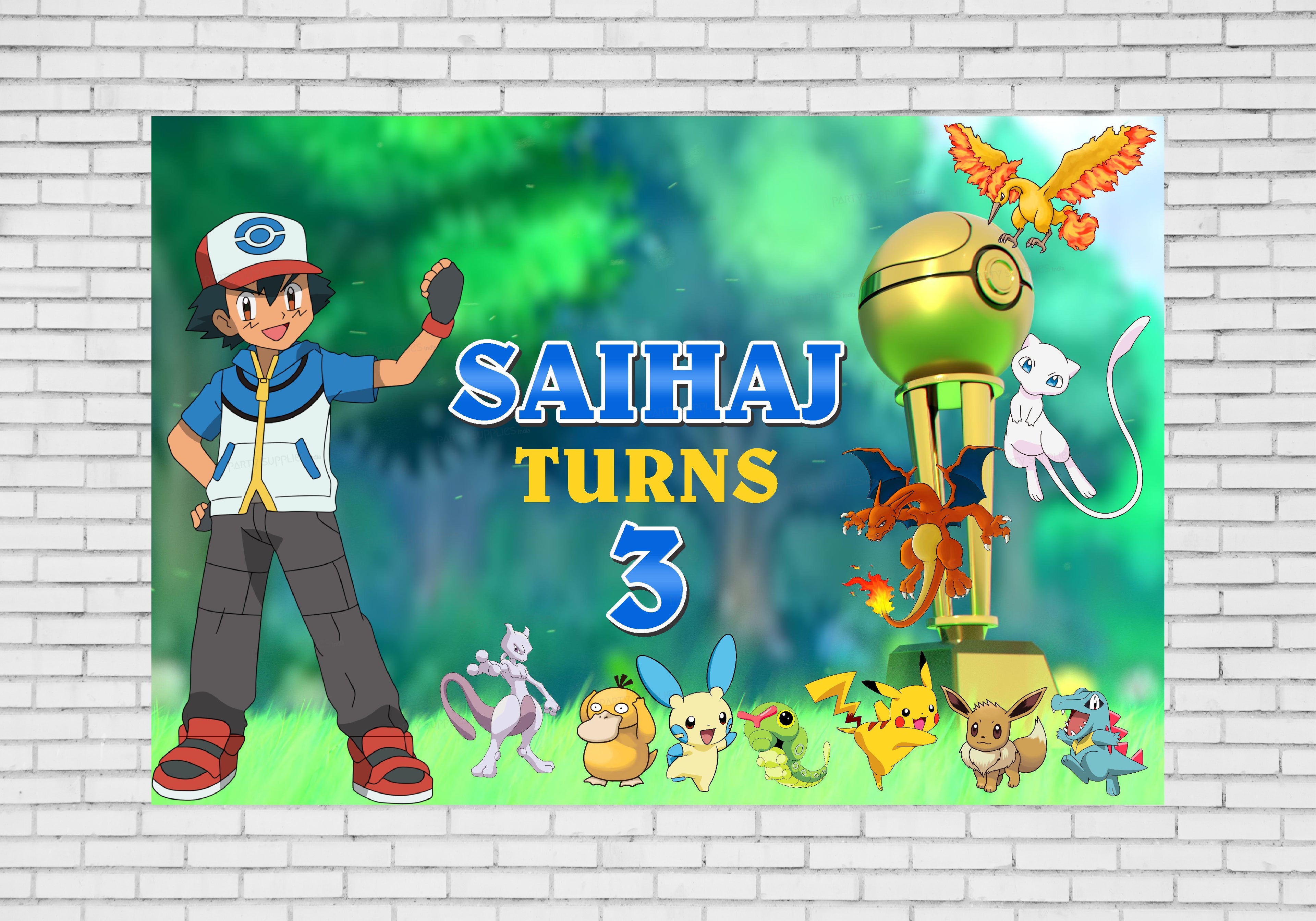 Pokemon Theme Premium Backdrop