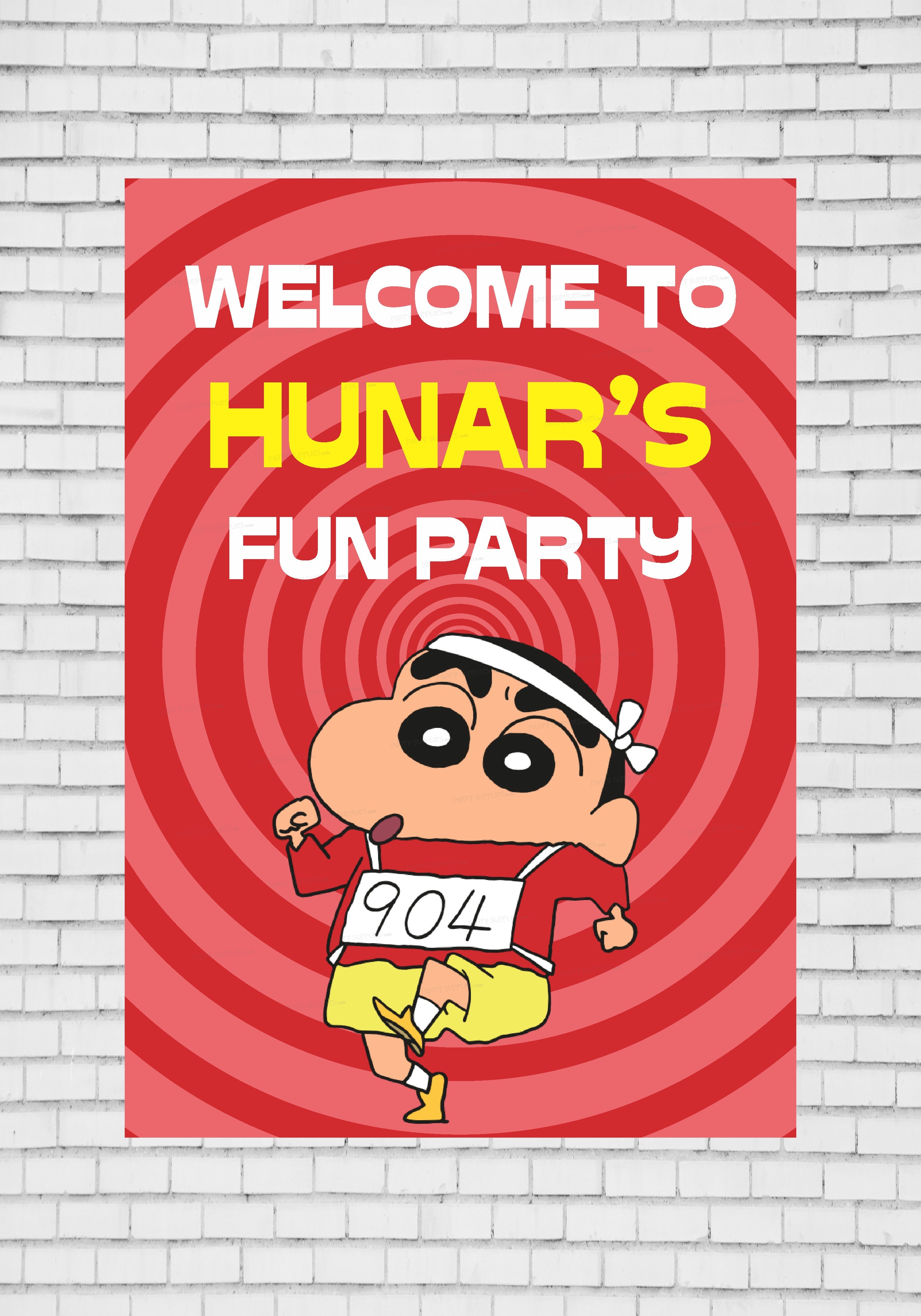 Shinchan Theme Welcome Board