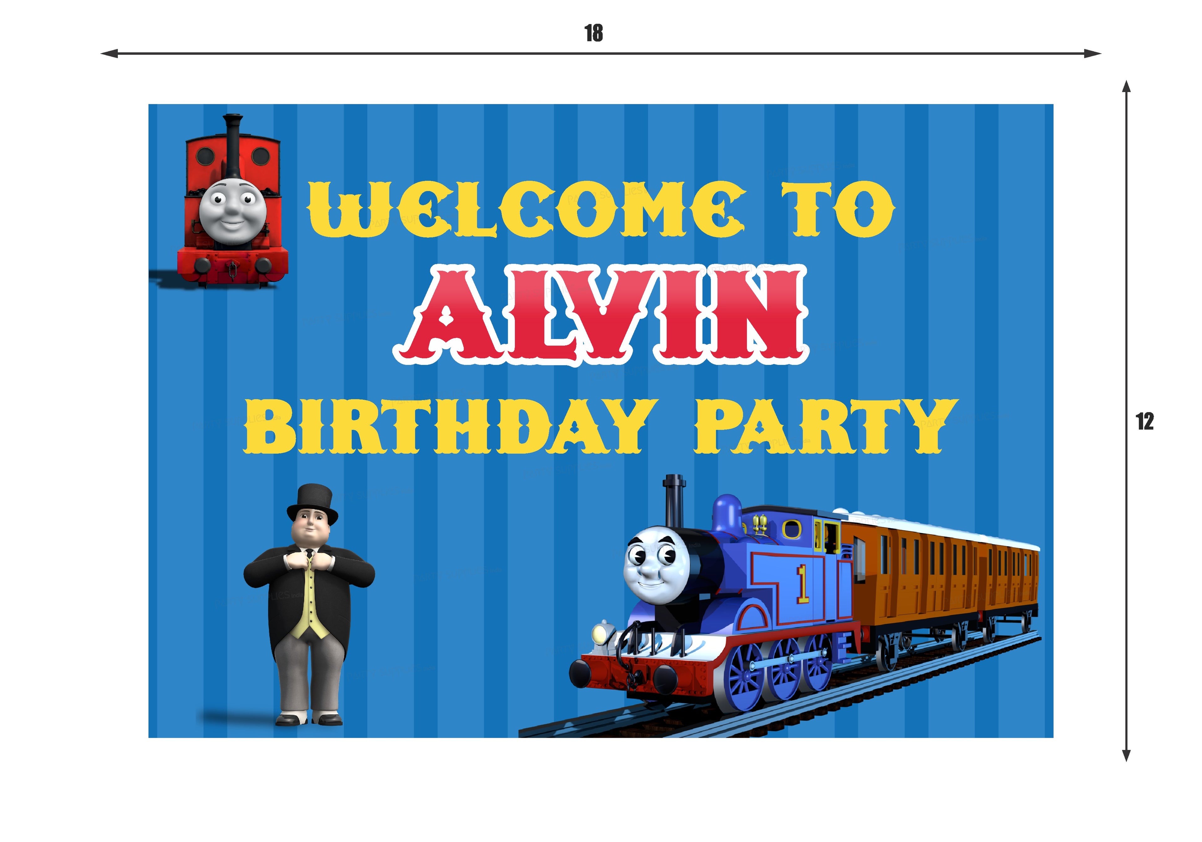 Thomas and Friends Theme Welcome Board