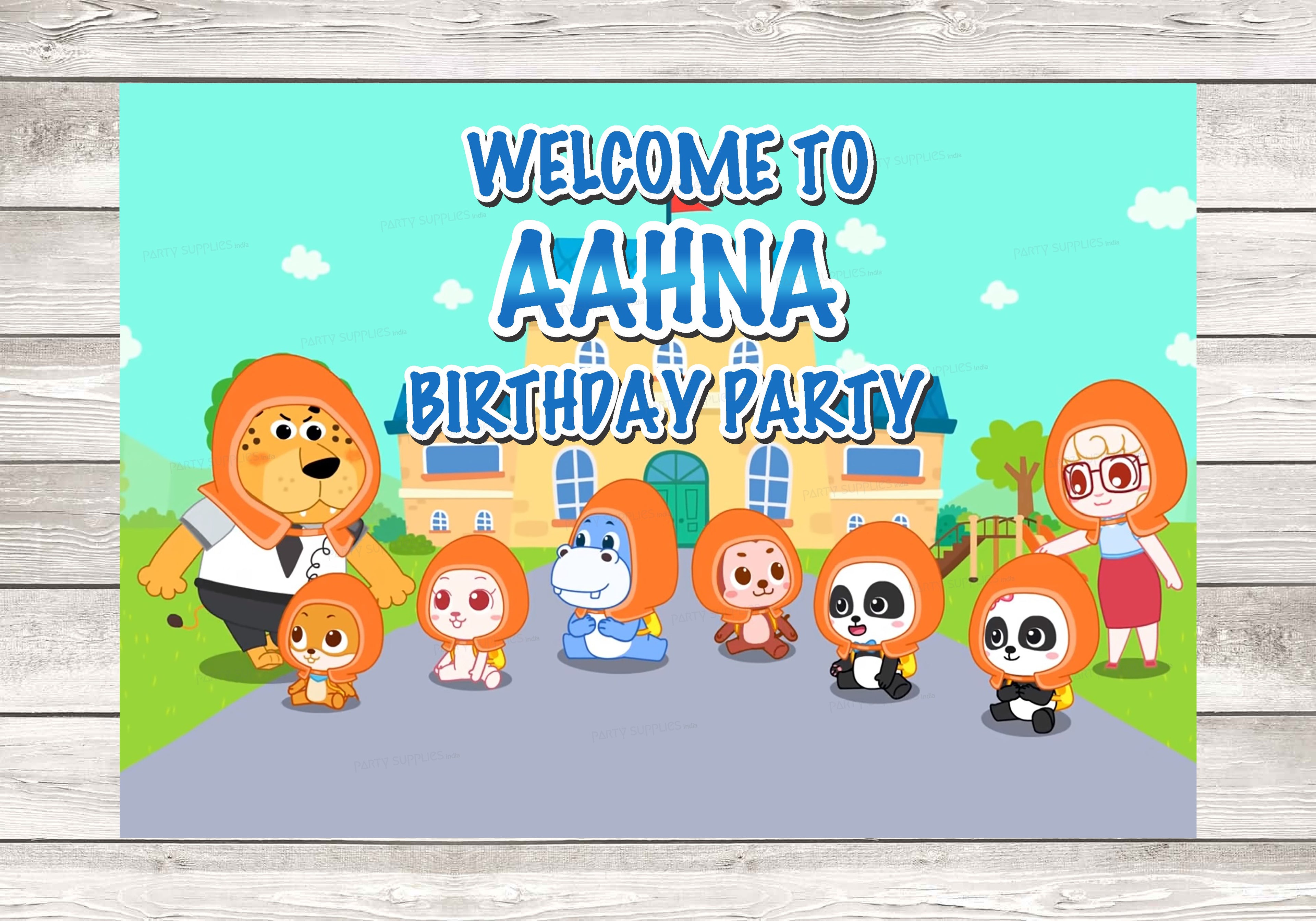 Baby Bus Theme Welcome Board