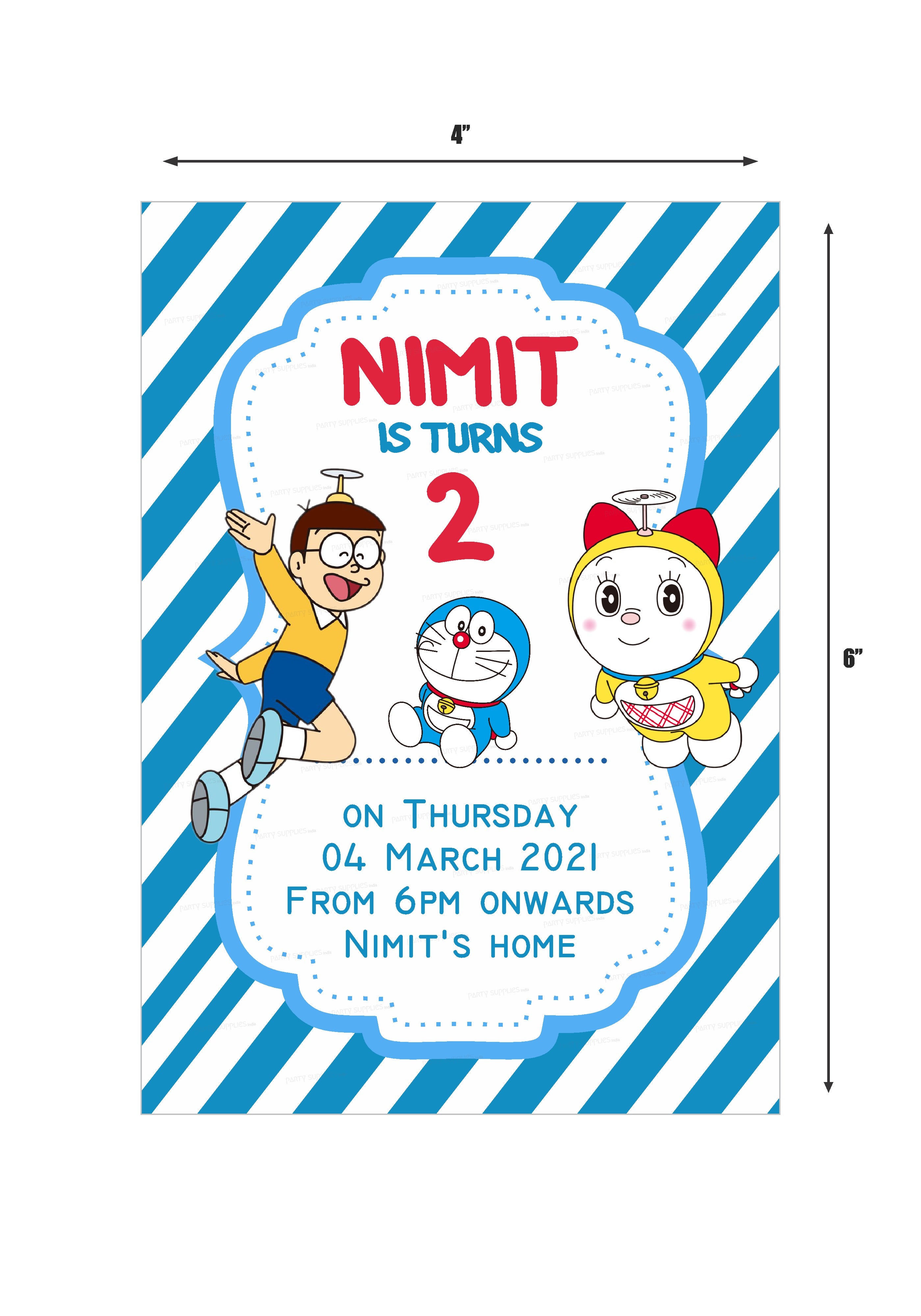 Doraemon Theme Invite