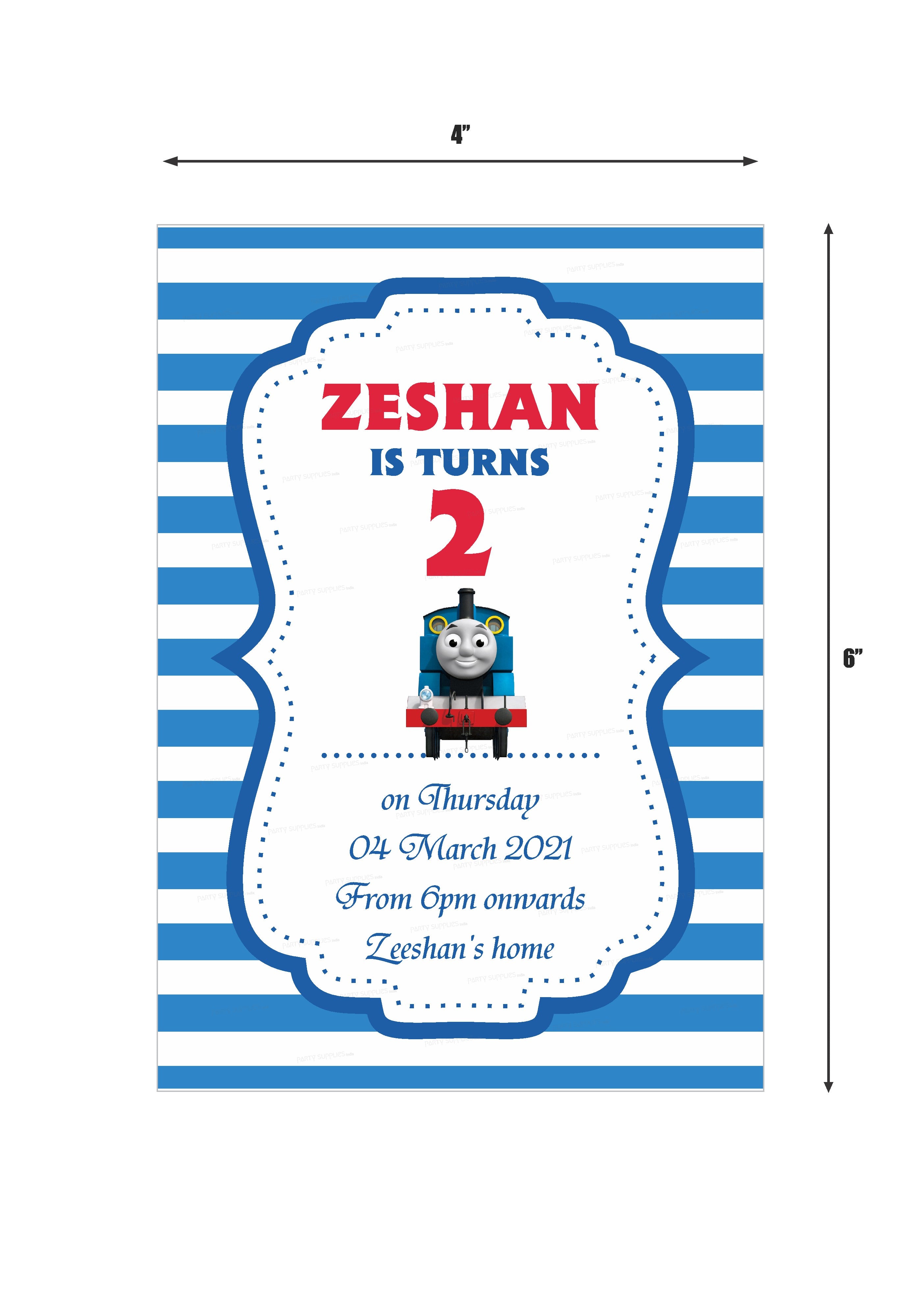 Thomas and Friends Theme Invite