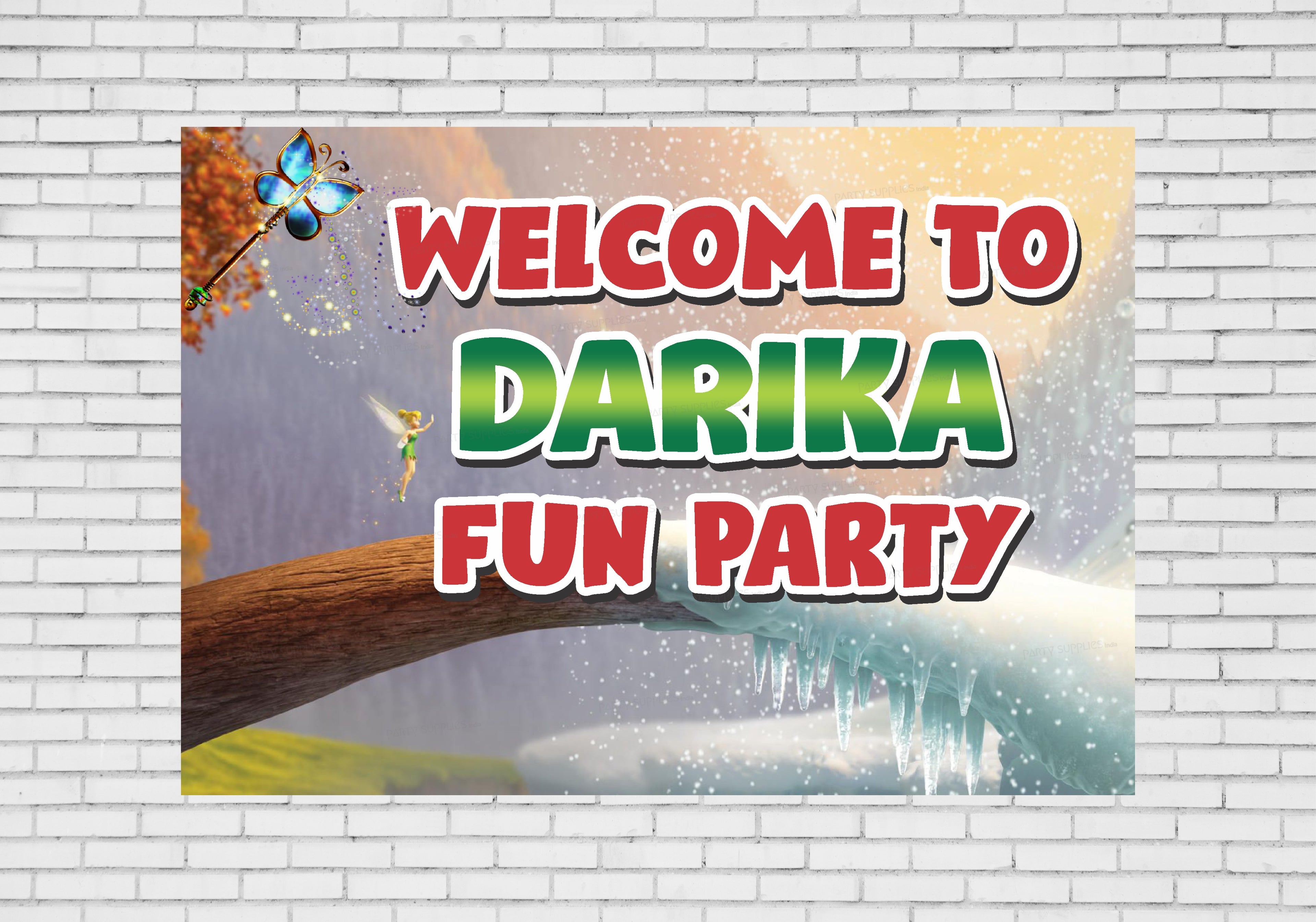 Tinker Bell Theme Personalized Welcome Board - image 3 of 3 | Party Supplies India