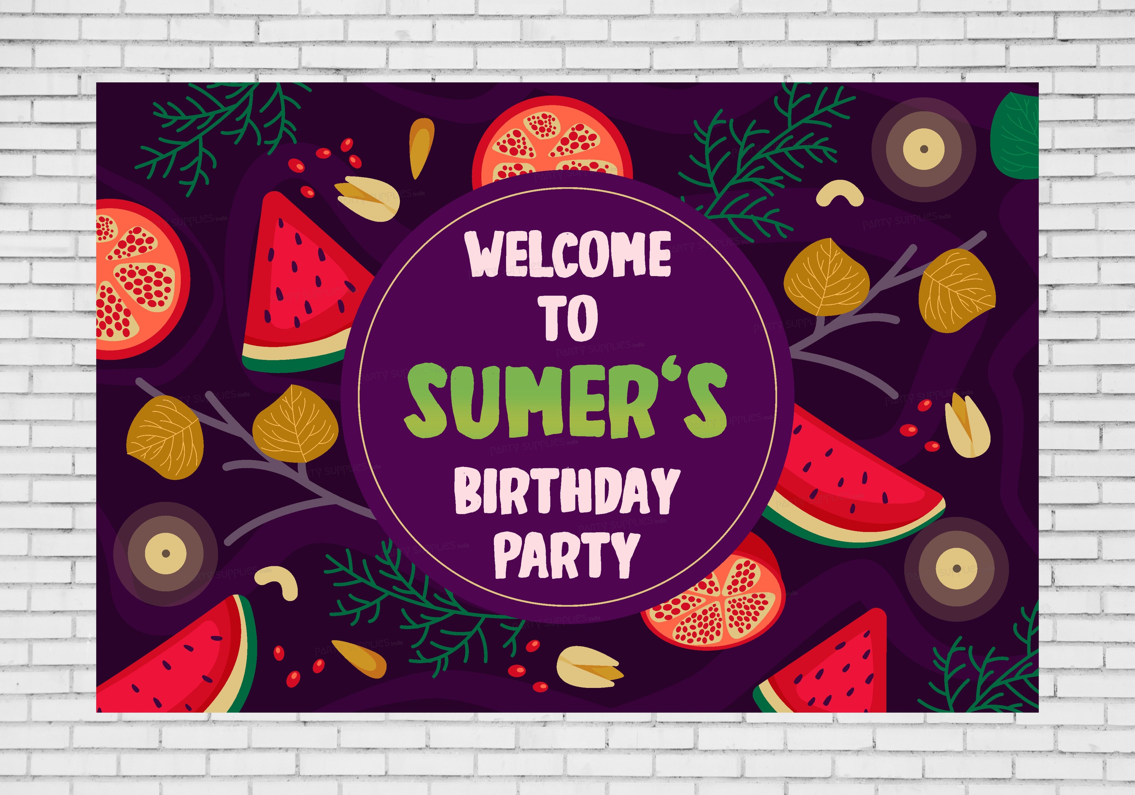 Fruits Theme Welcome Board
