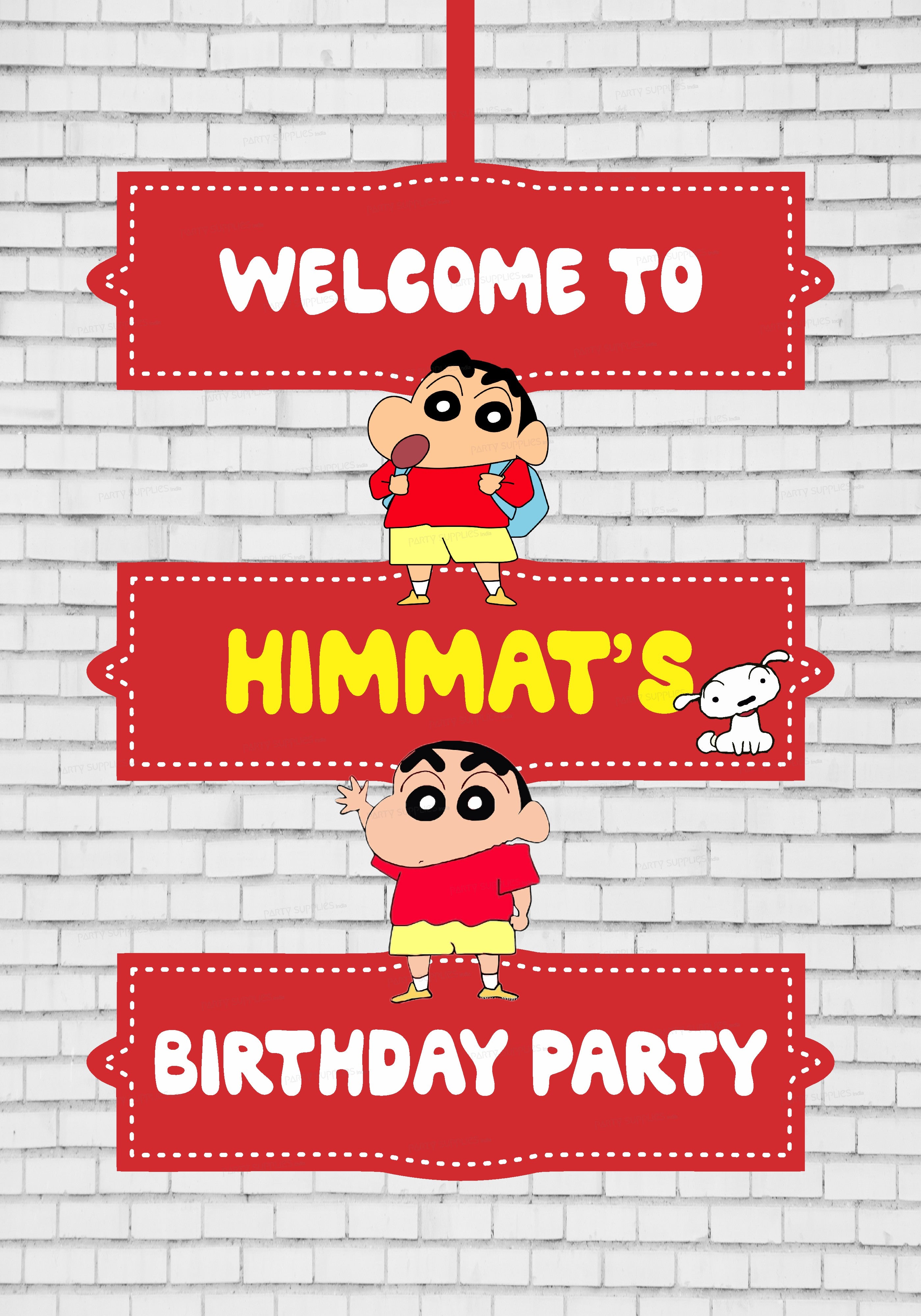 Shinchan Theme Door Poster