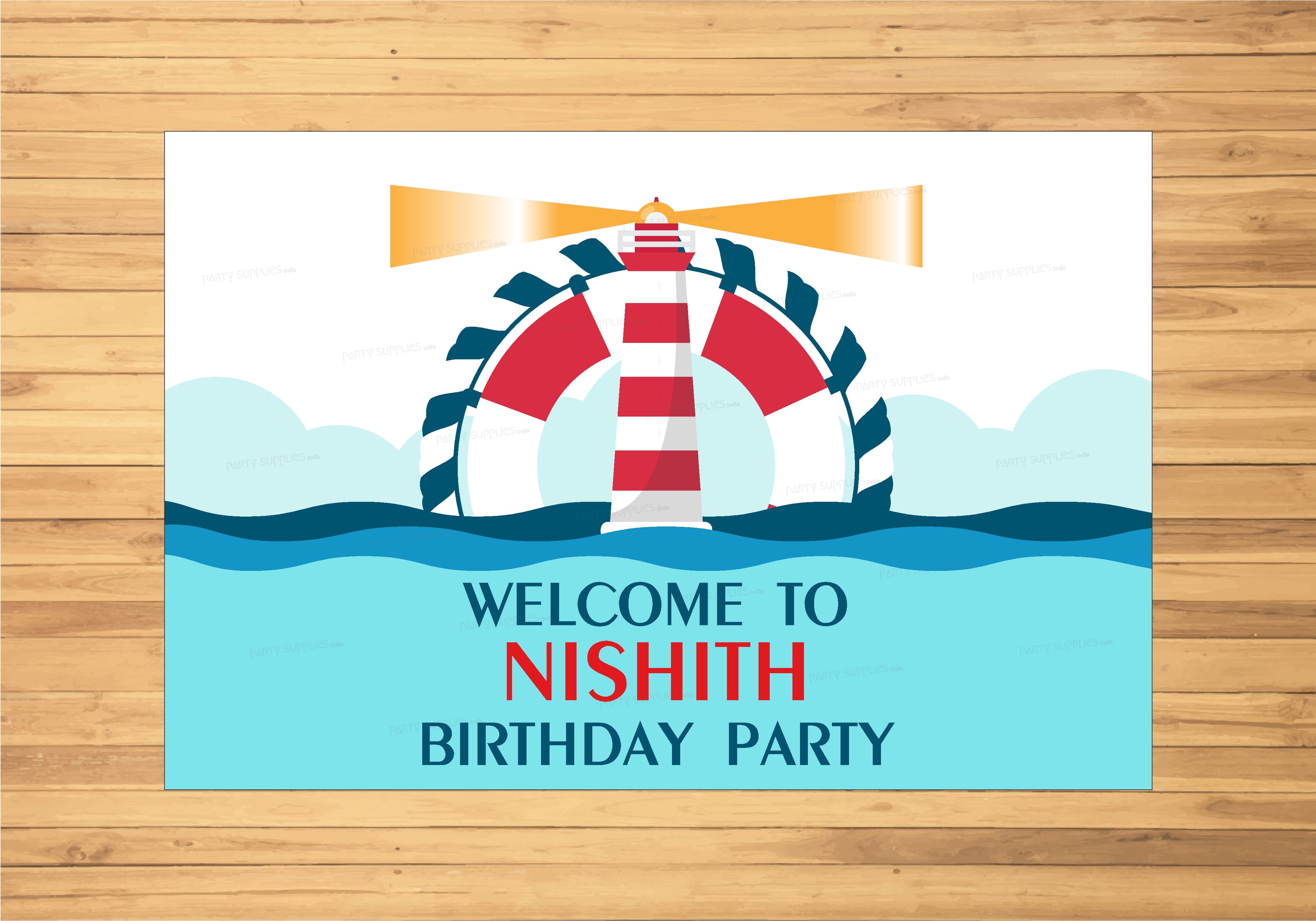 Sailor Theme Personalized Welcome Board