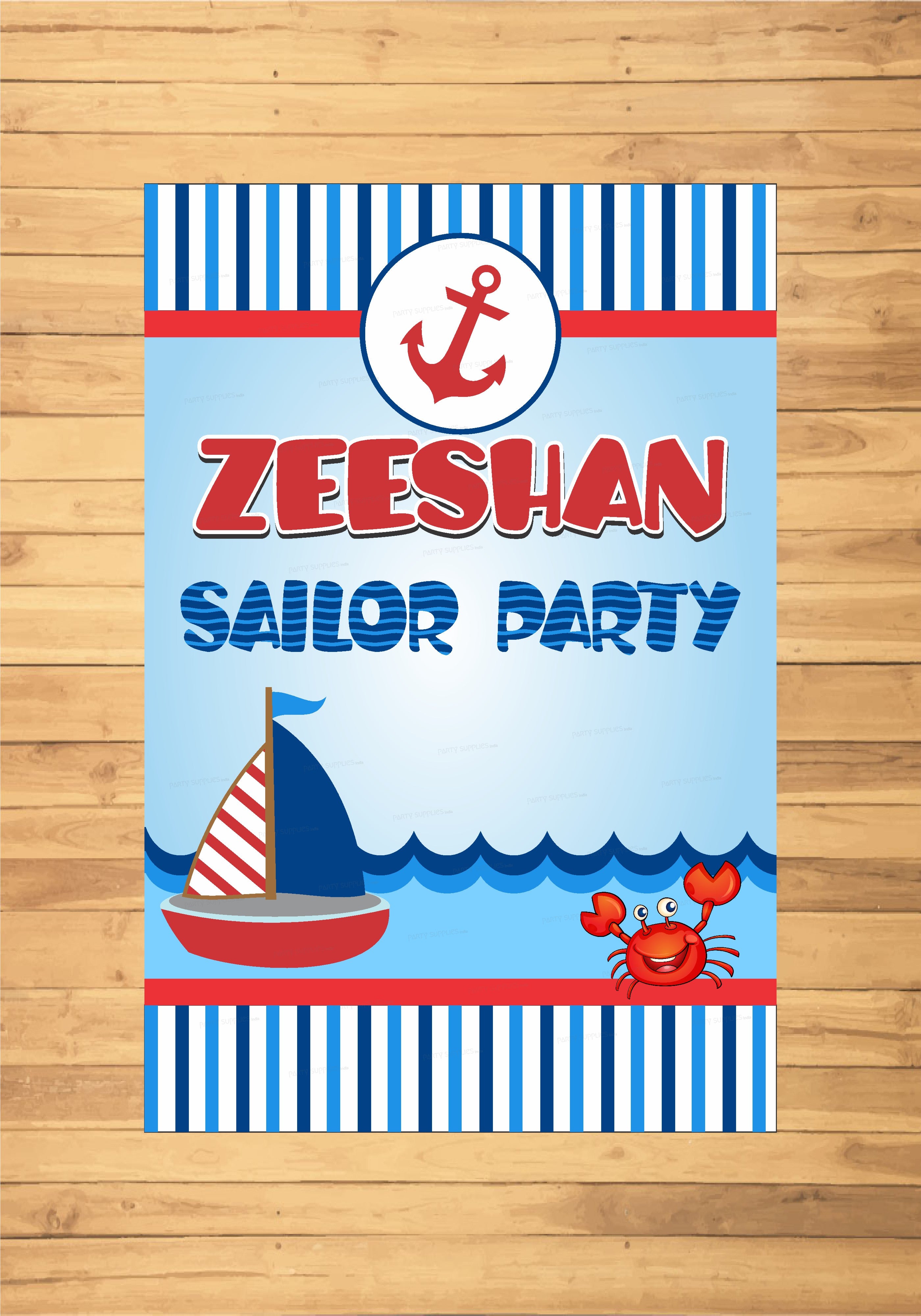 Sailor Theme Premium Welcome Board
