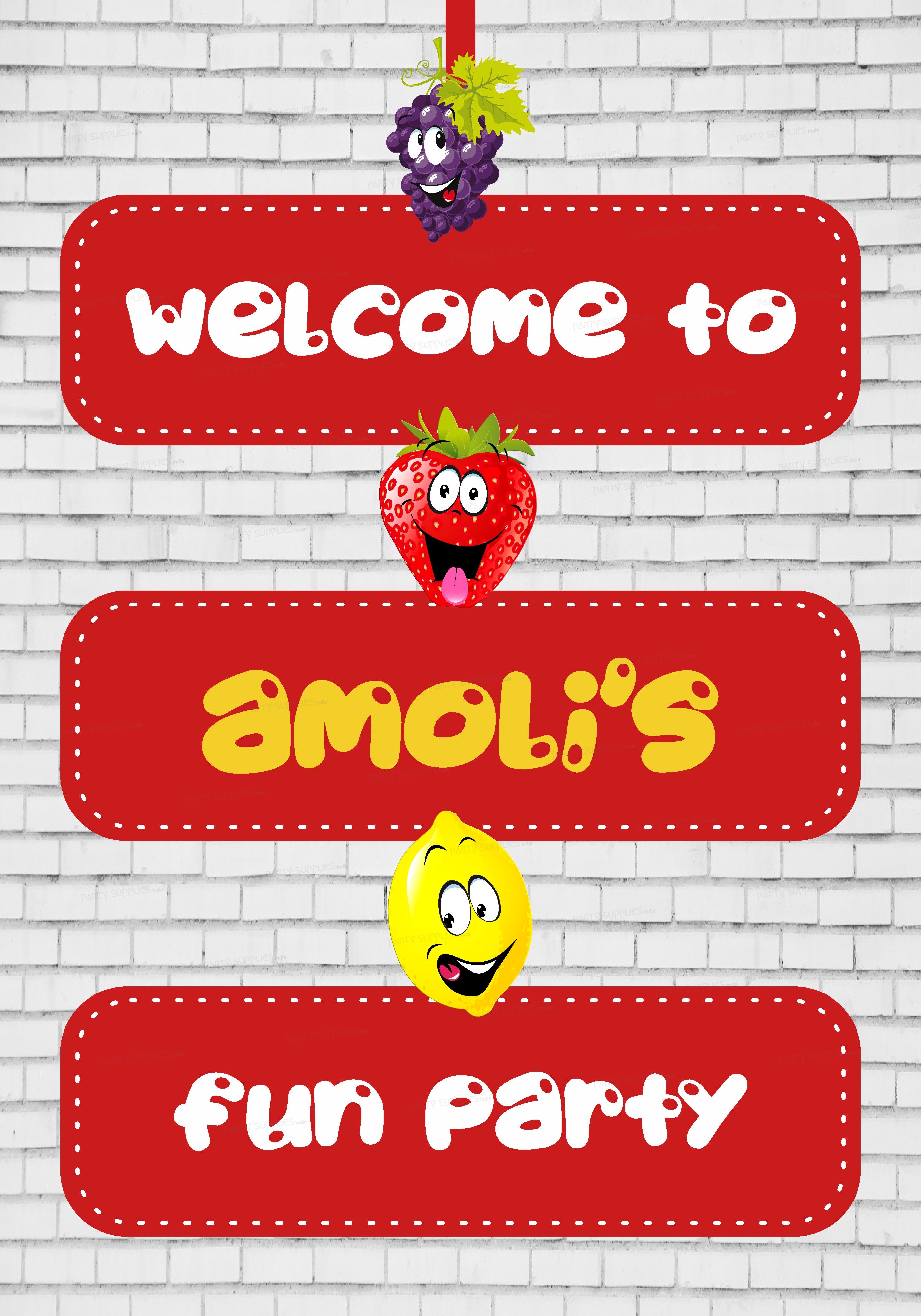 Fruits Theme Door Poster
