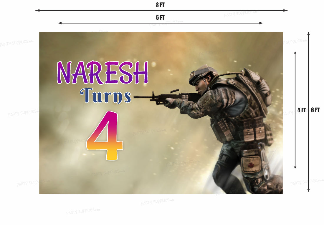 Military Theme Backdrop