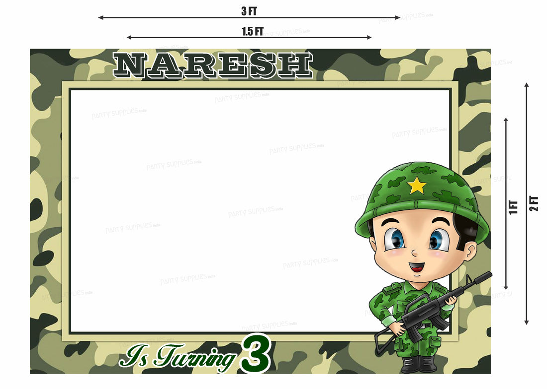 Military Theme Customized PhotoBooth