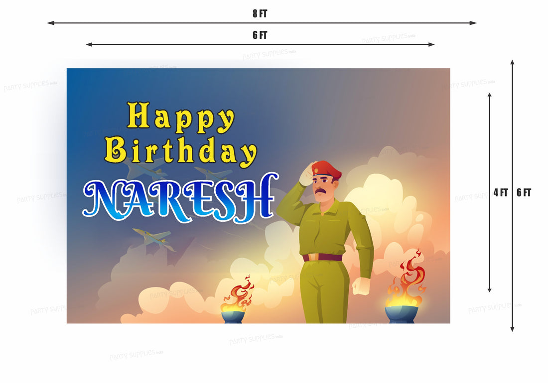 Military Theme Customized Backdrop