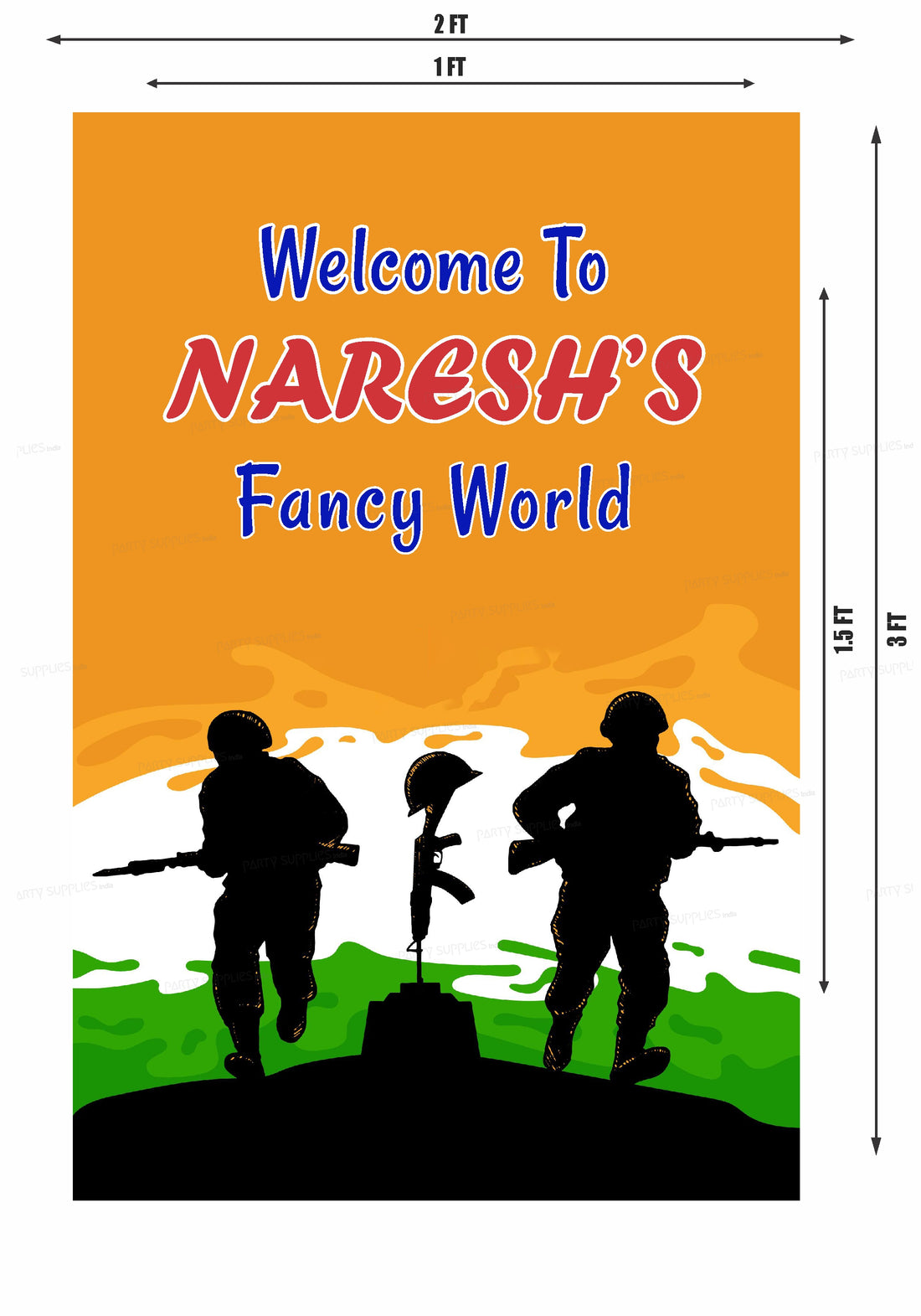 Military Theme Welcome Board