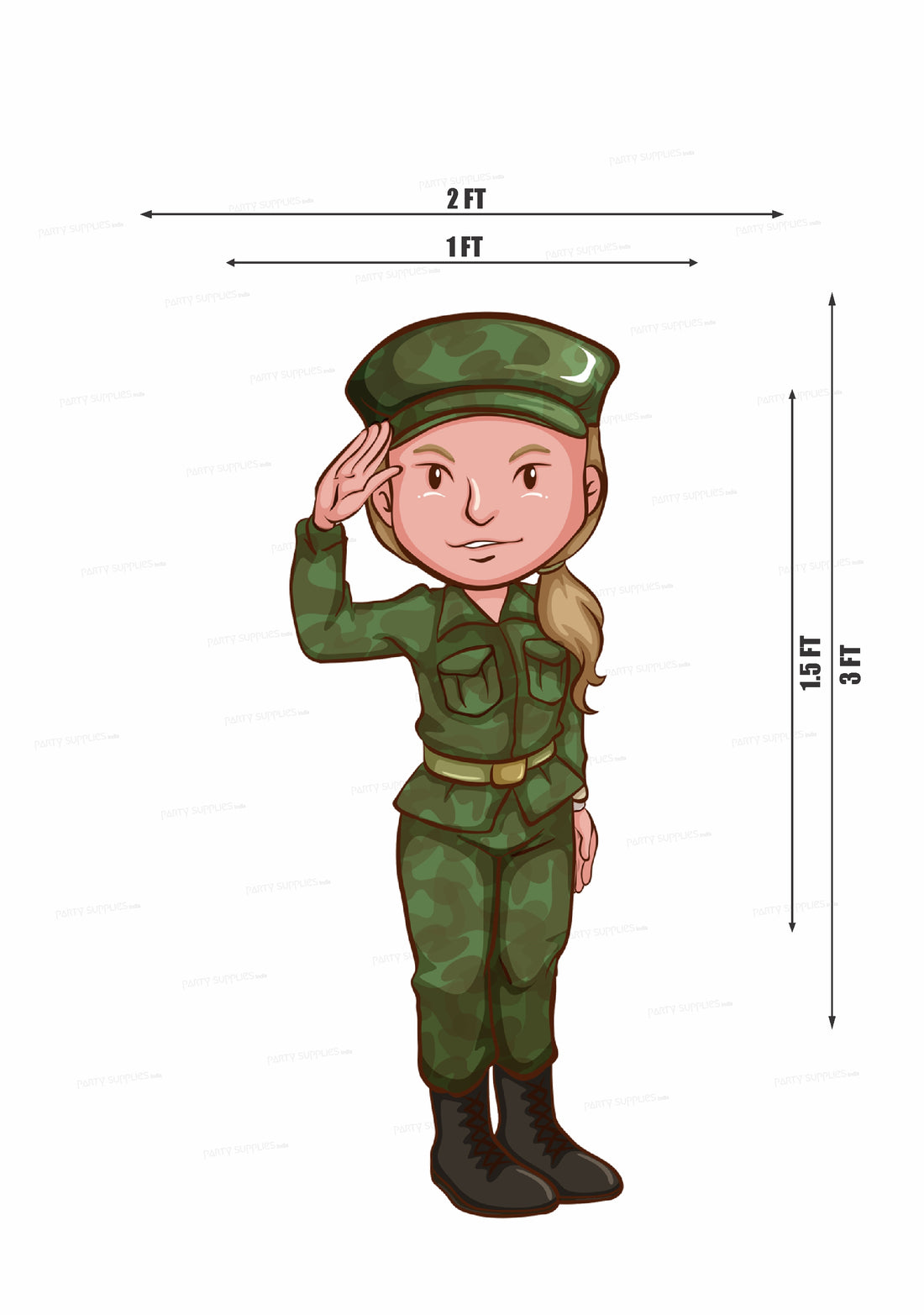 Military Theme Cutout MLT-05