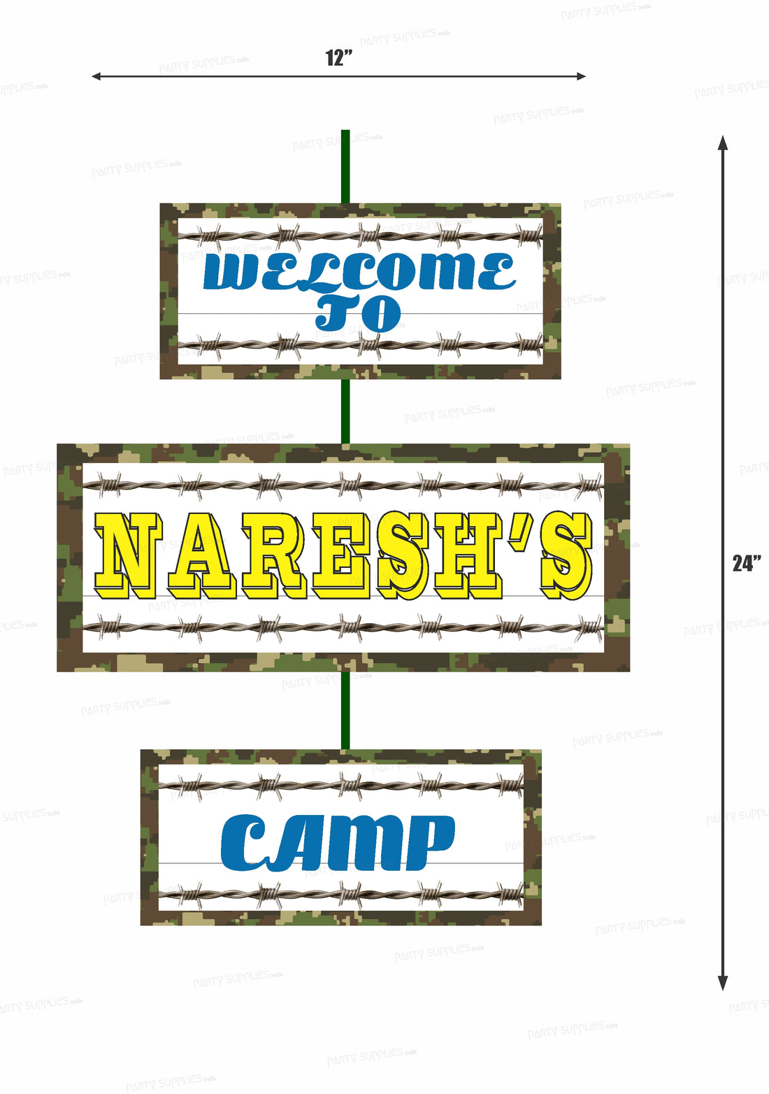 Military Theme Door Poster