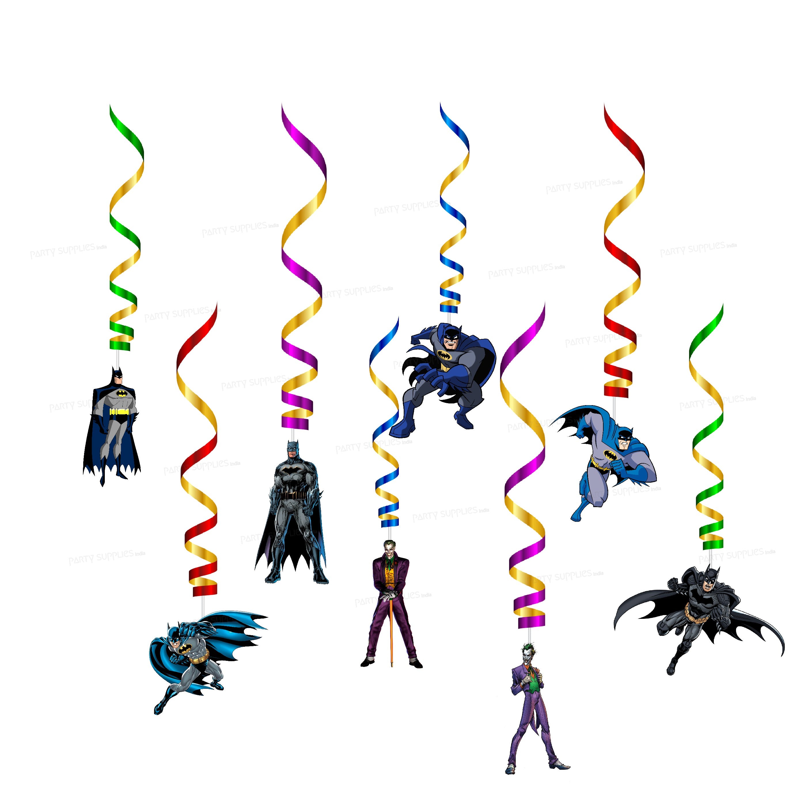 Batman Theme Character Swirls