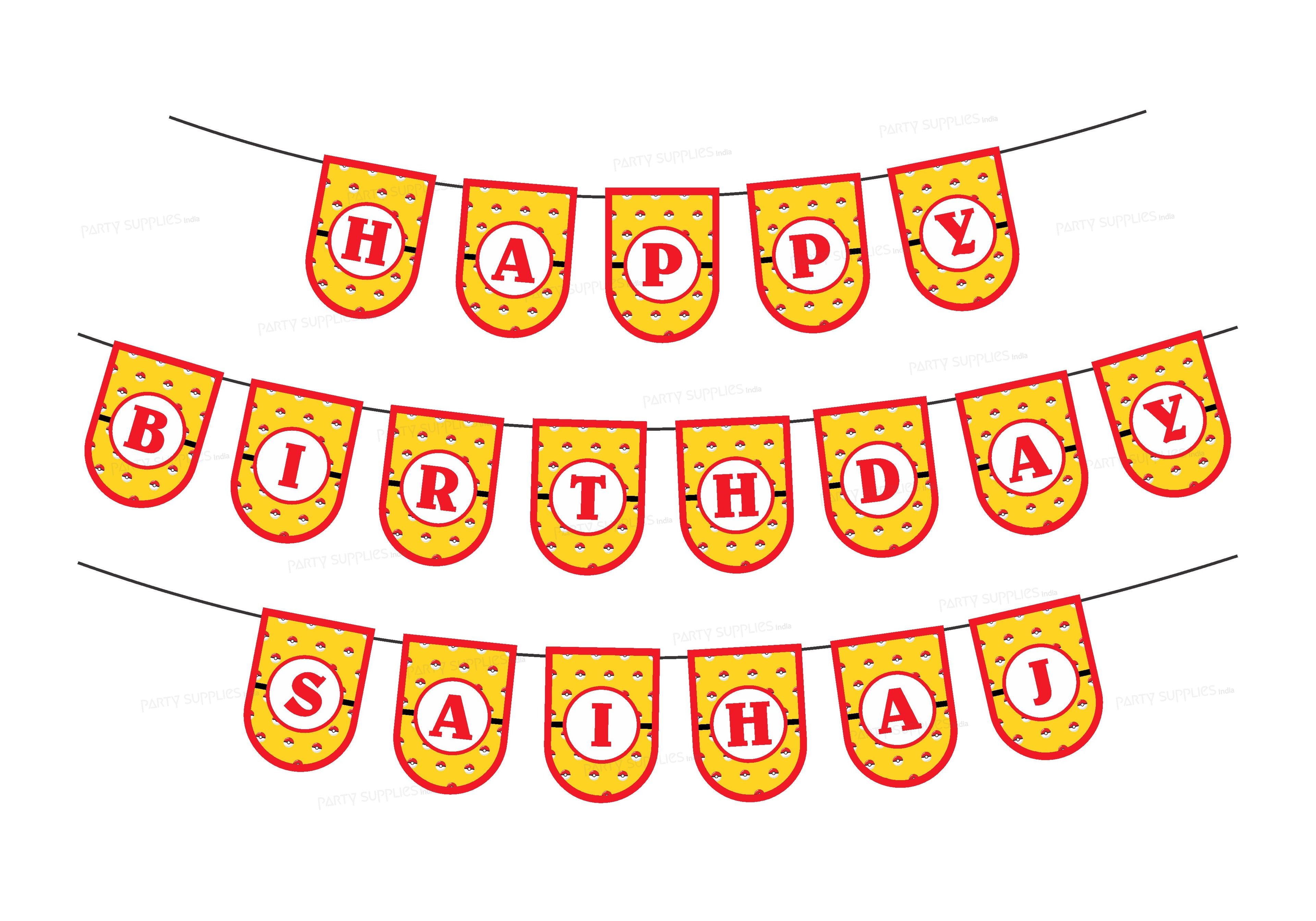 Pokemon Personalized Theme Hanging