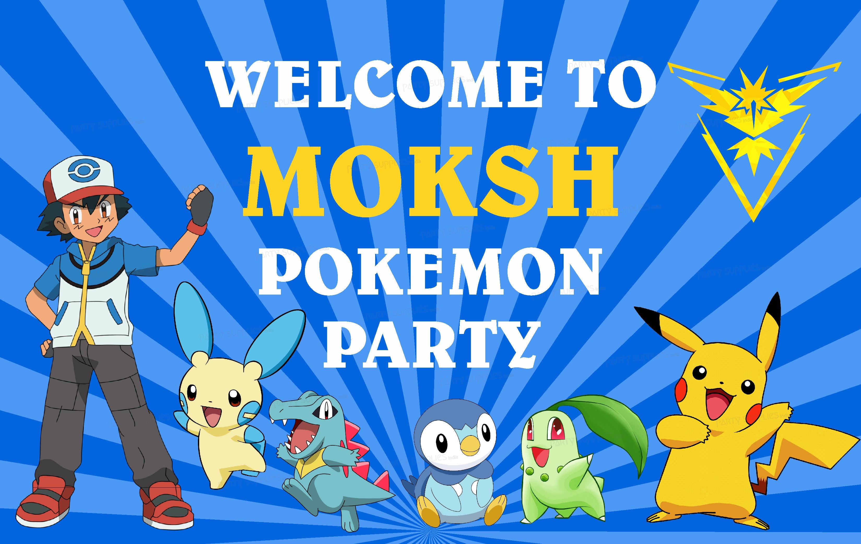 Pokemon Personalized Theme Welcome Board