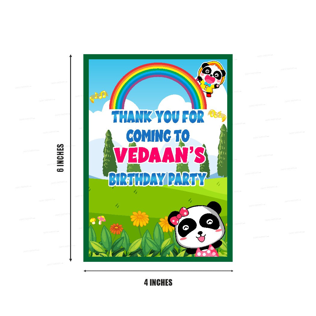 Baby Bus Theme Thank You Card