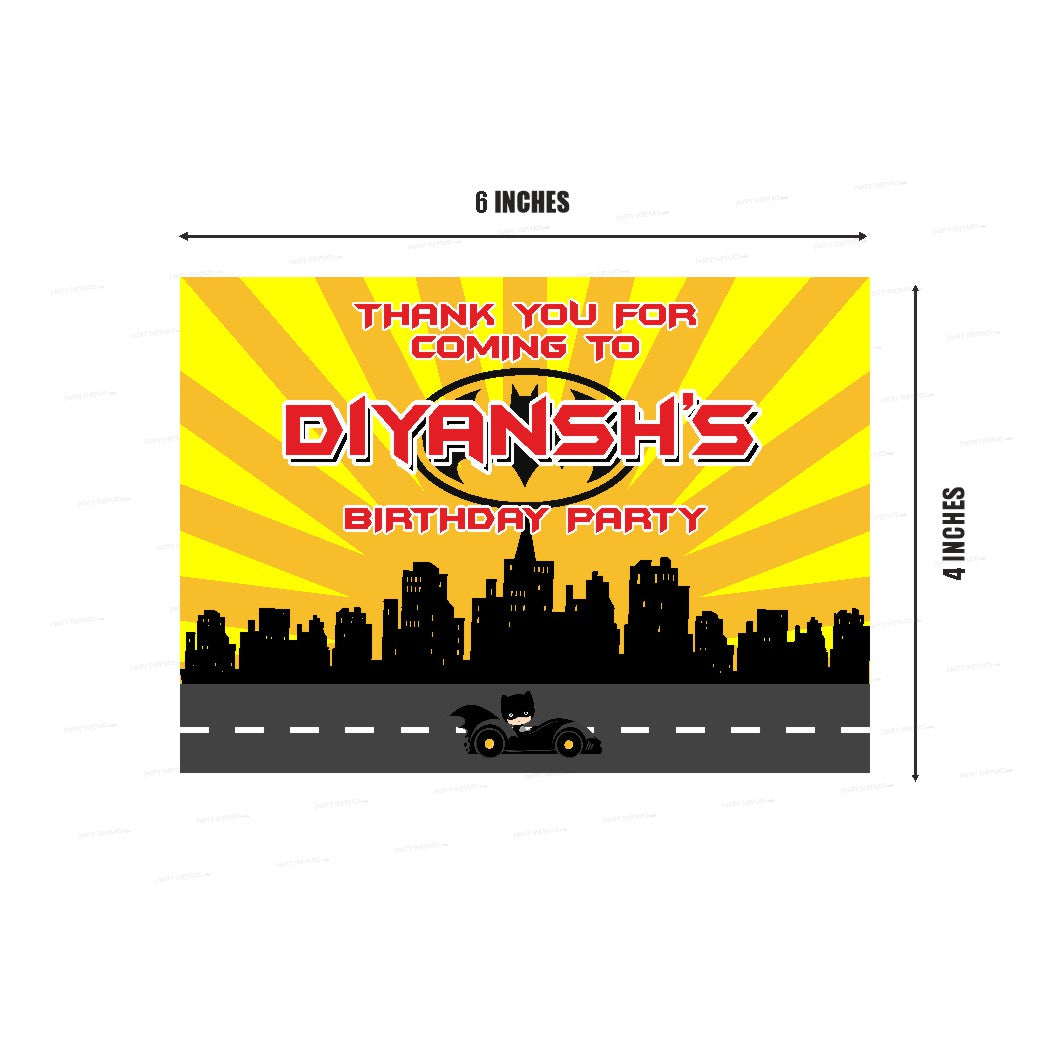 Batman Theme Thank You Card