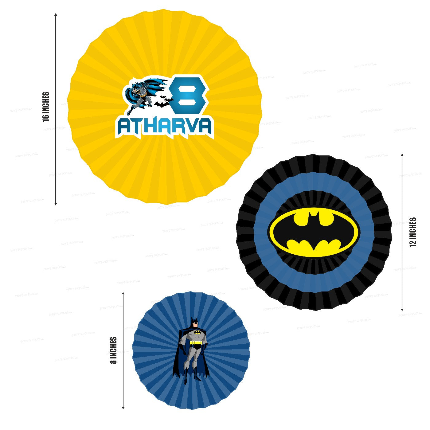 Batman Theme Paper Fan