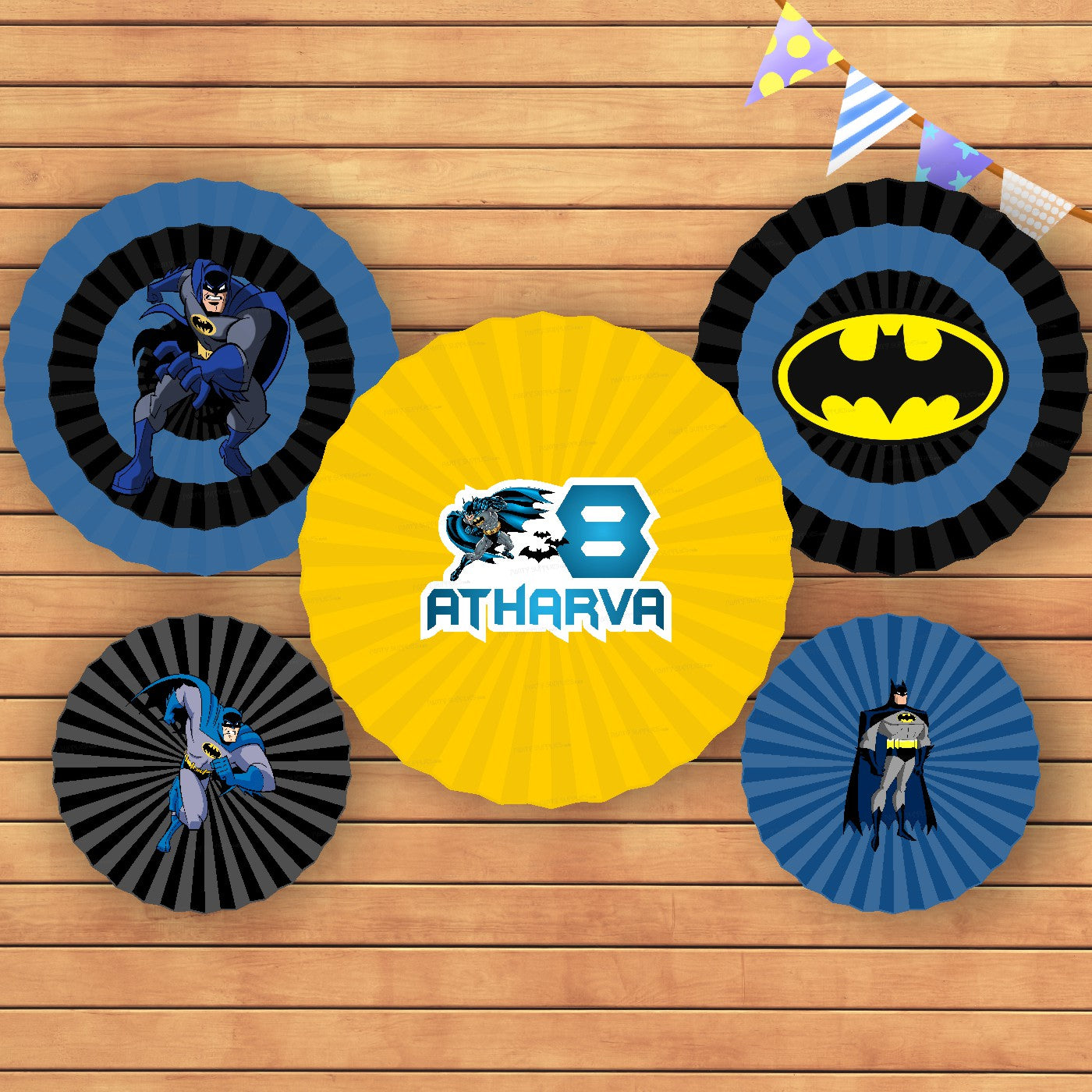Batman Theme Paper Fan