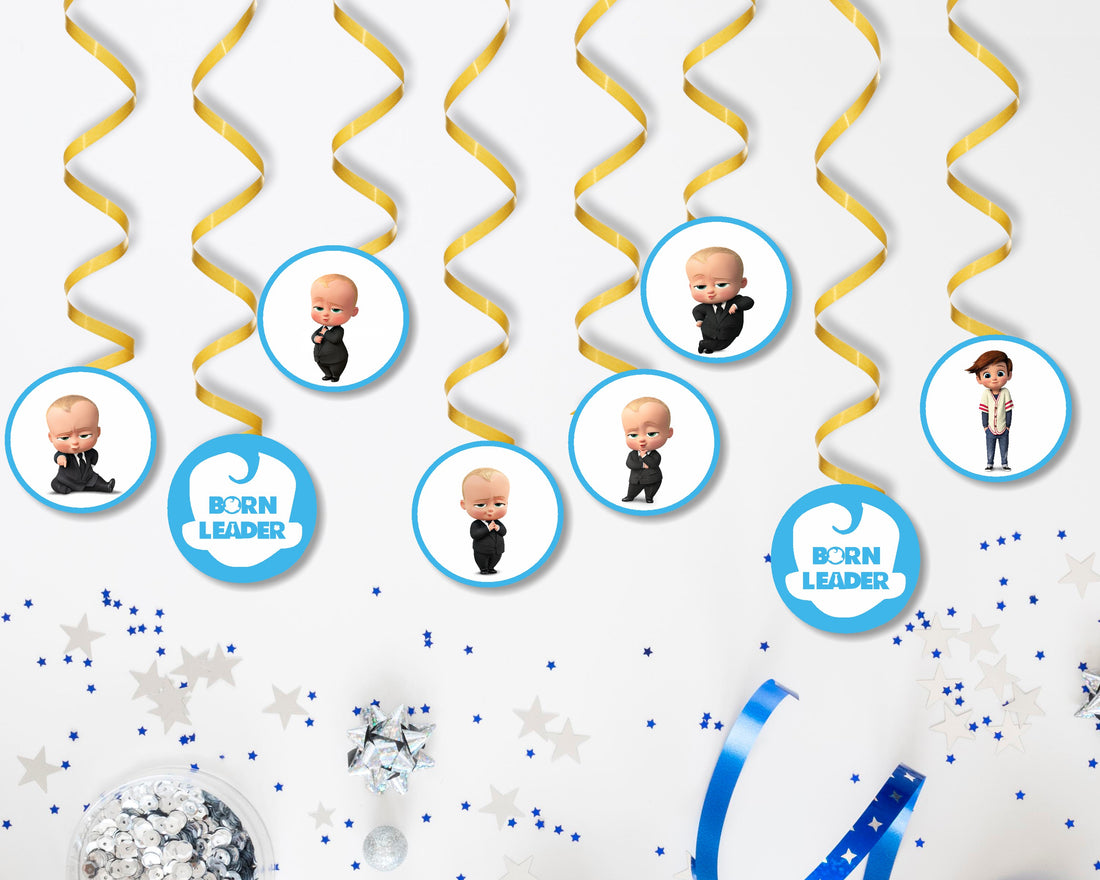 Boss Baby Theme Swirls