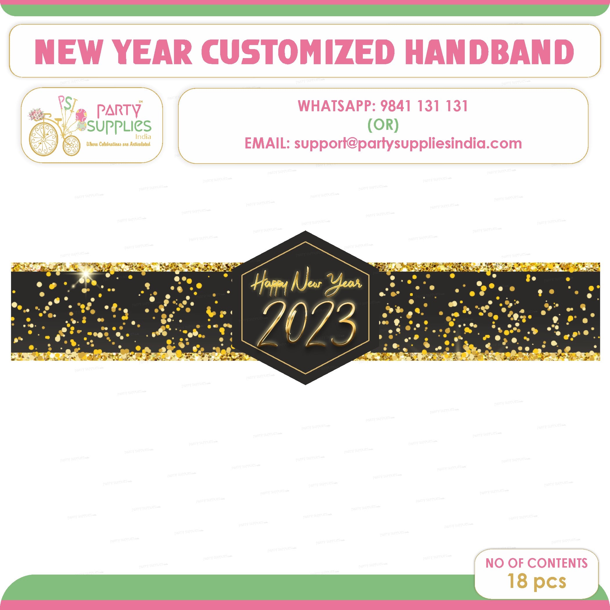 PSI New Year Theme Hand Band
