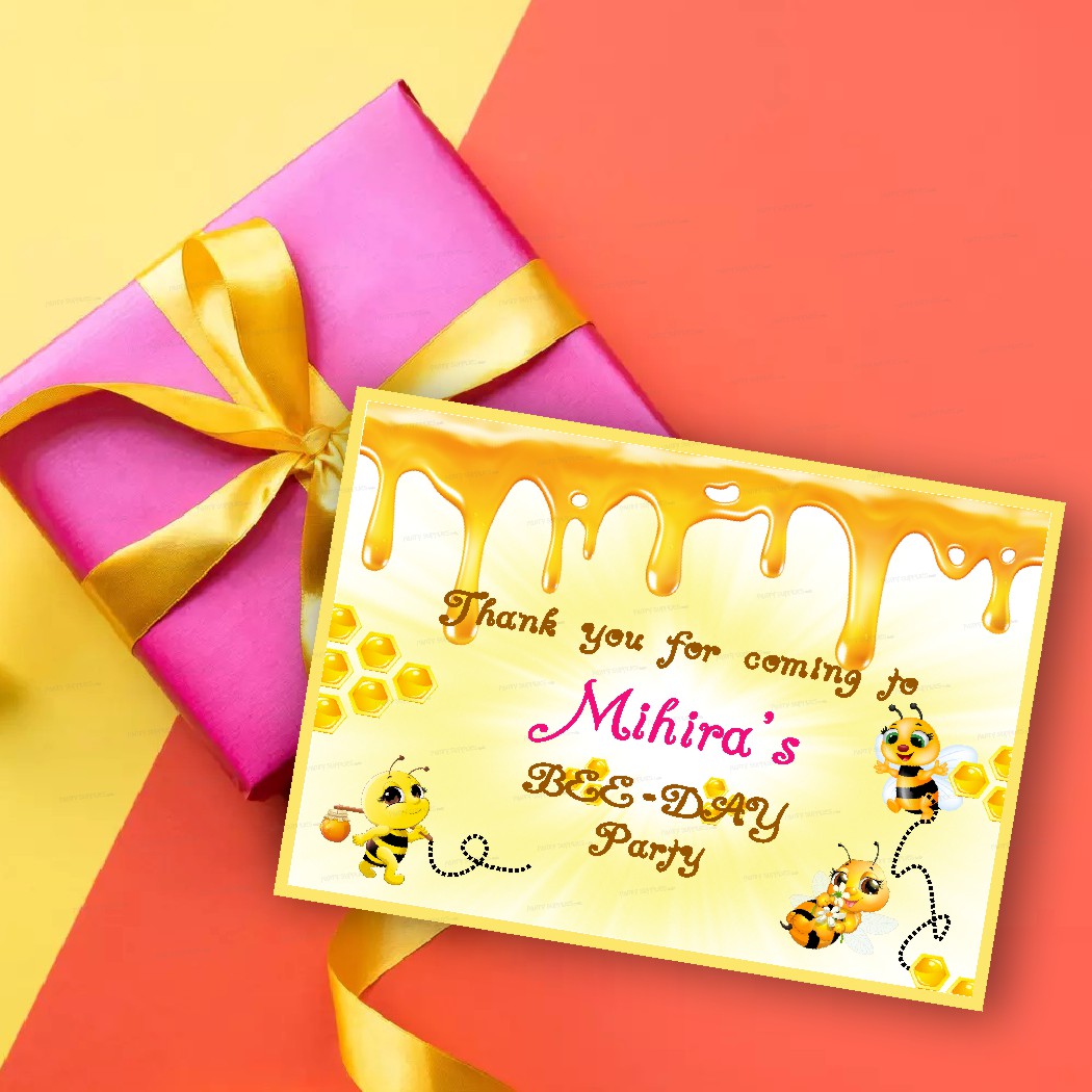 Bumble Bee Theme Thank You Card