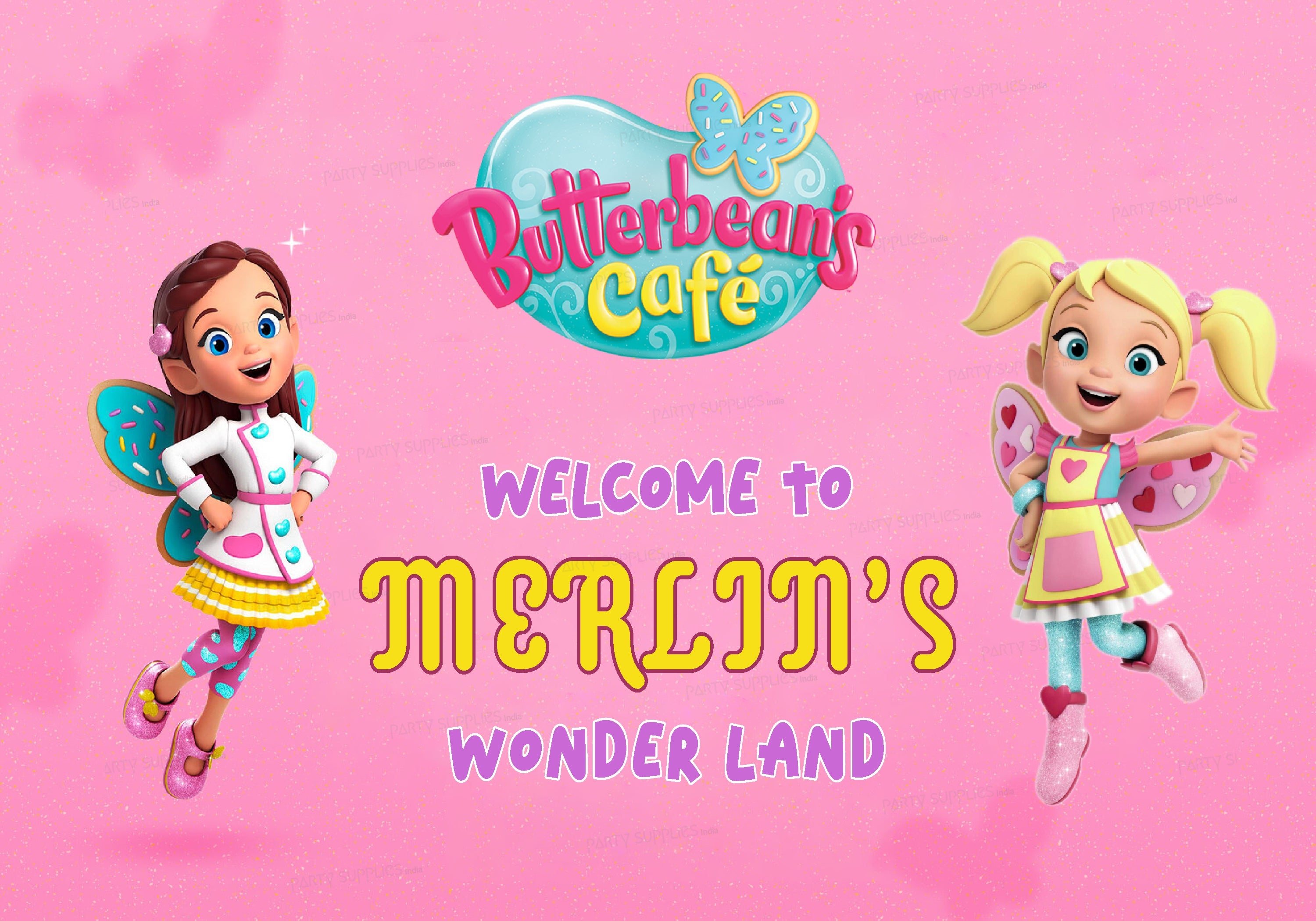 Butter Beans Theme Customized Welcome Board