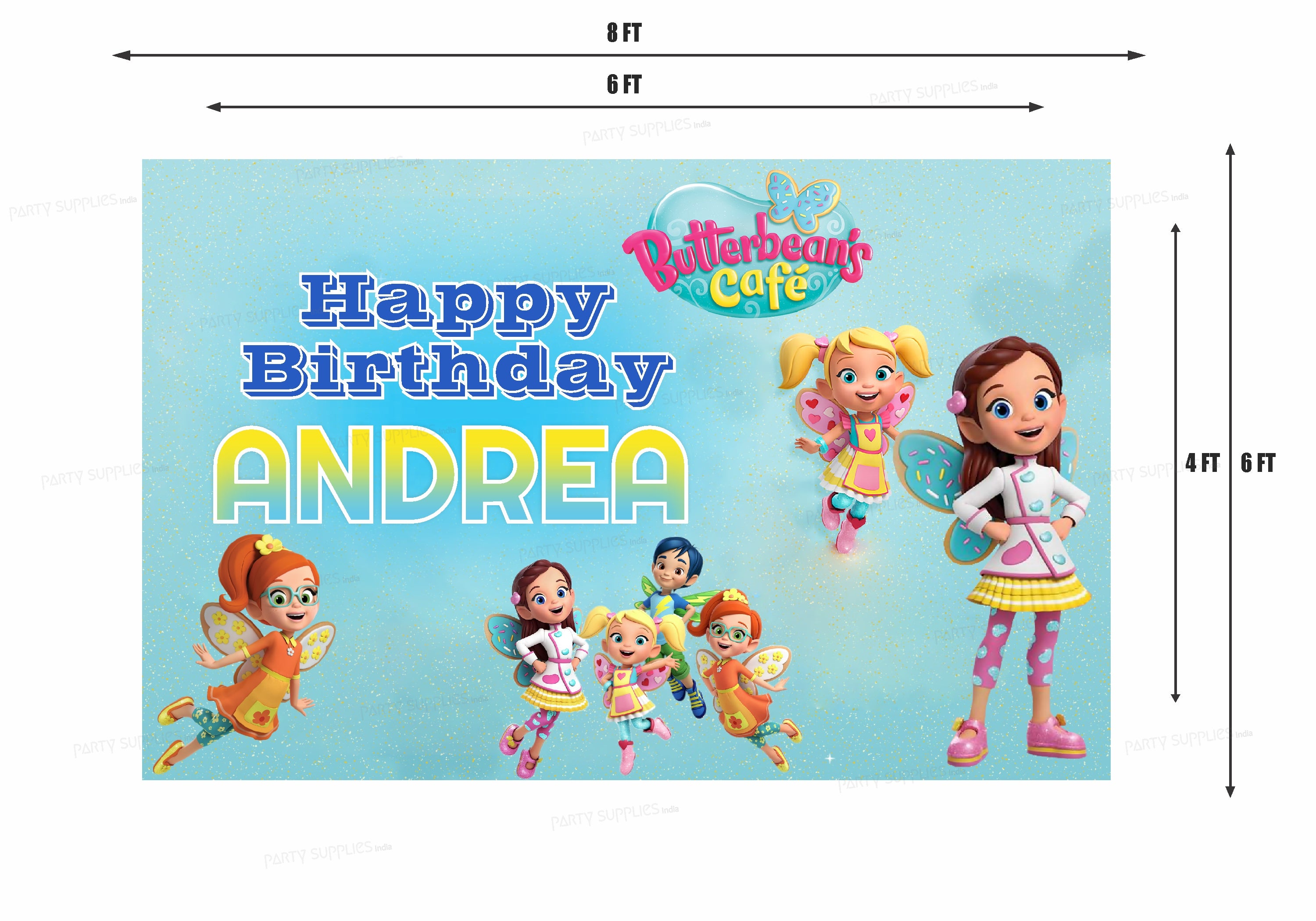 Butter Beans Theme Customized Backdrop