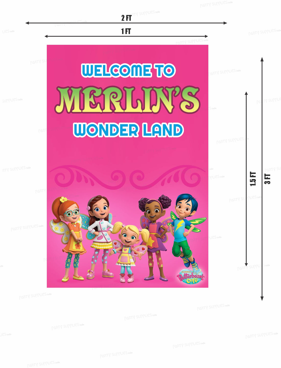 Butter Beans Theme Welcome Board