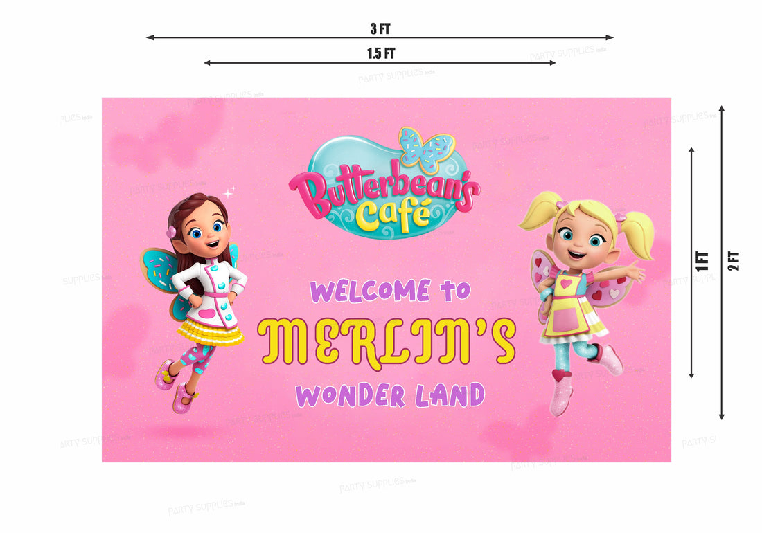 Butter Beans Theme Customized Welcome Board