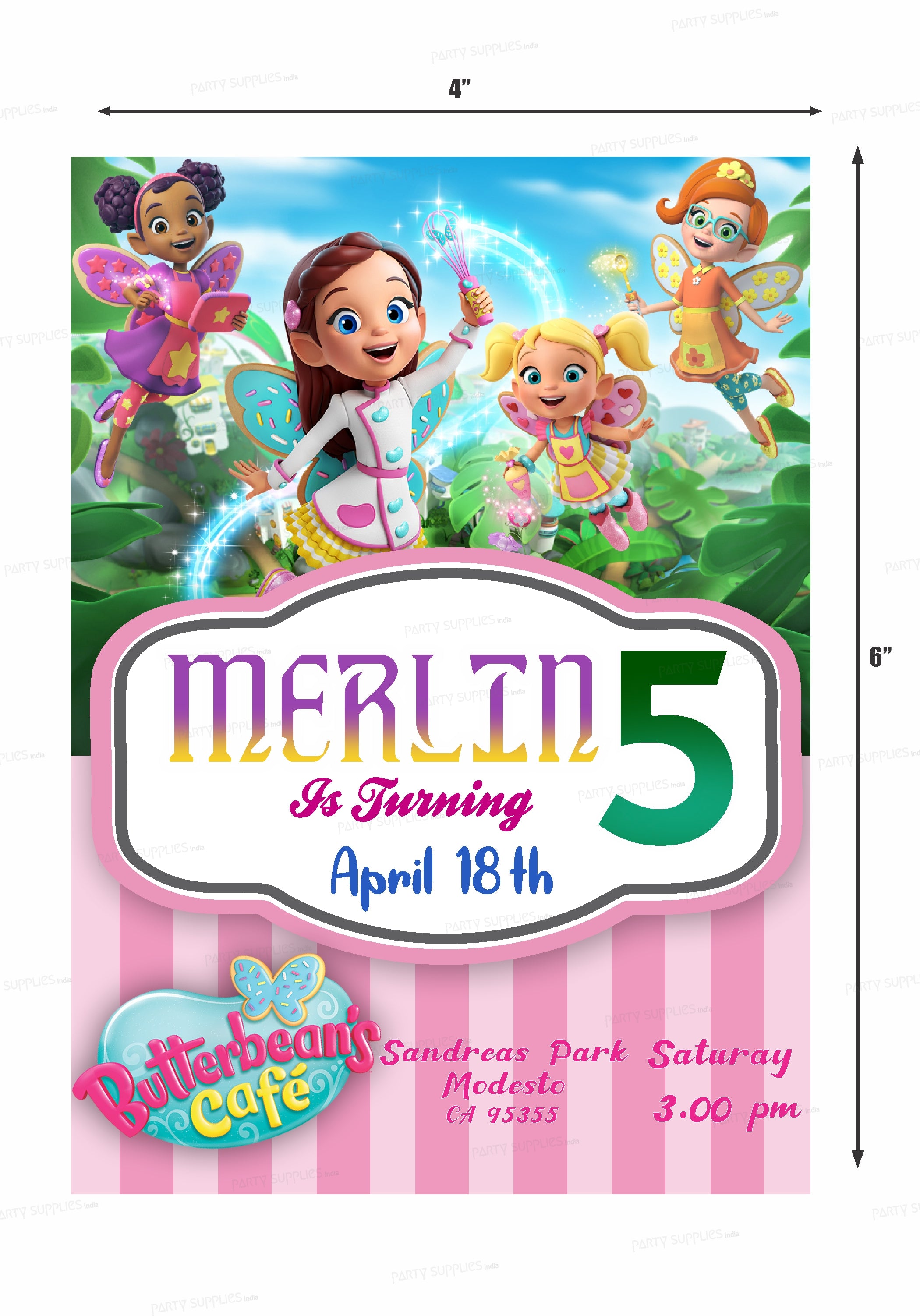 Butter Beans Theme Invite