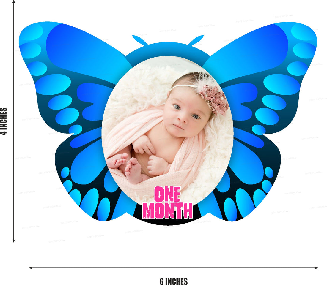 Butterfly Theme 12 Months Photo Banner